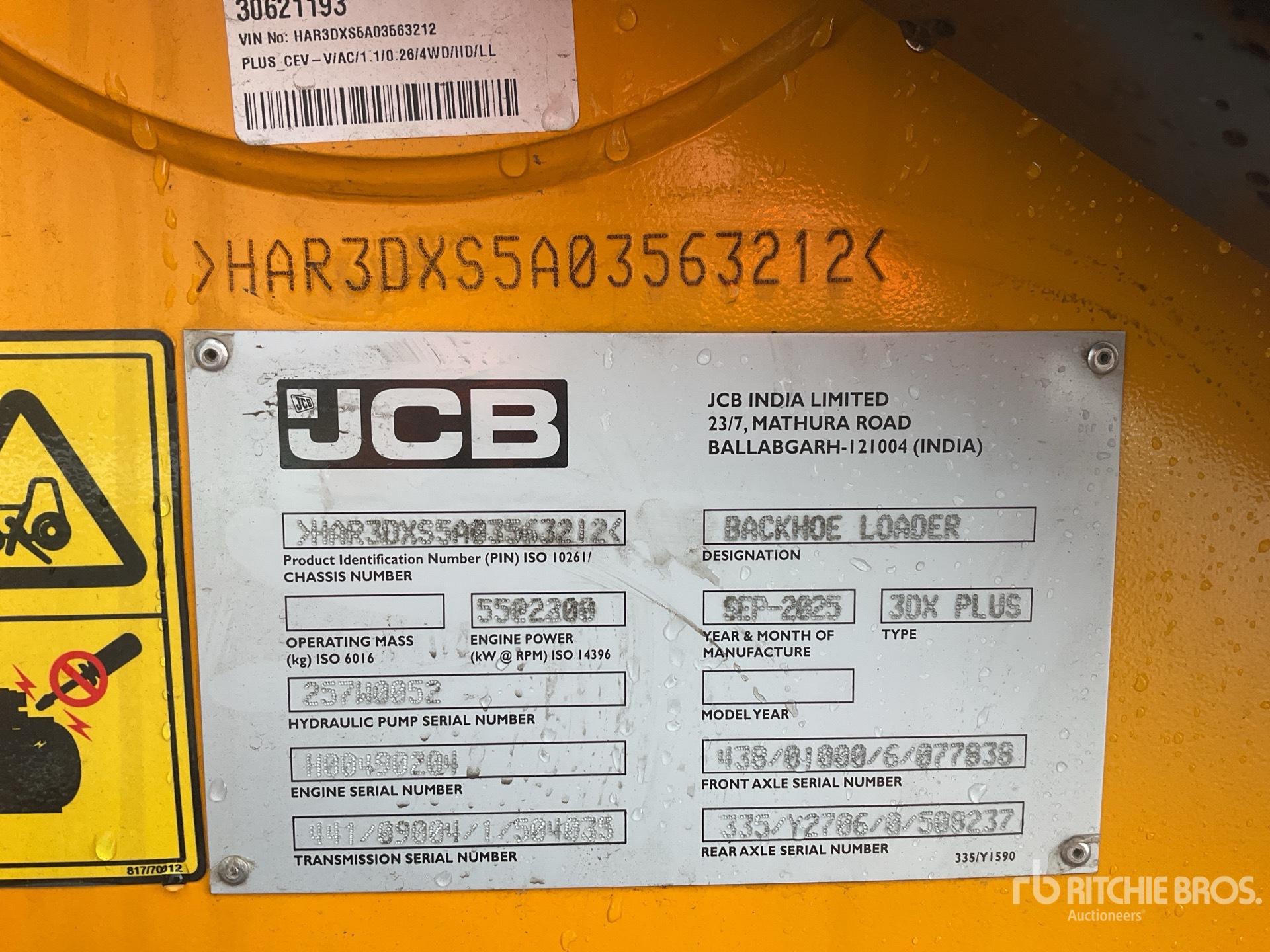 General Appearance with Seriennummer / FIN