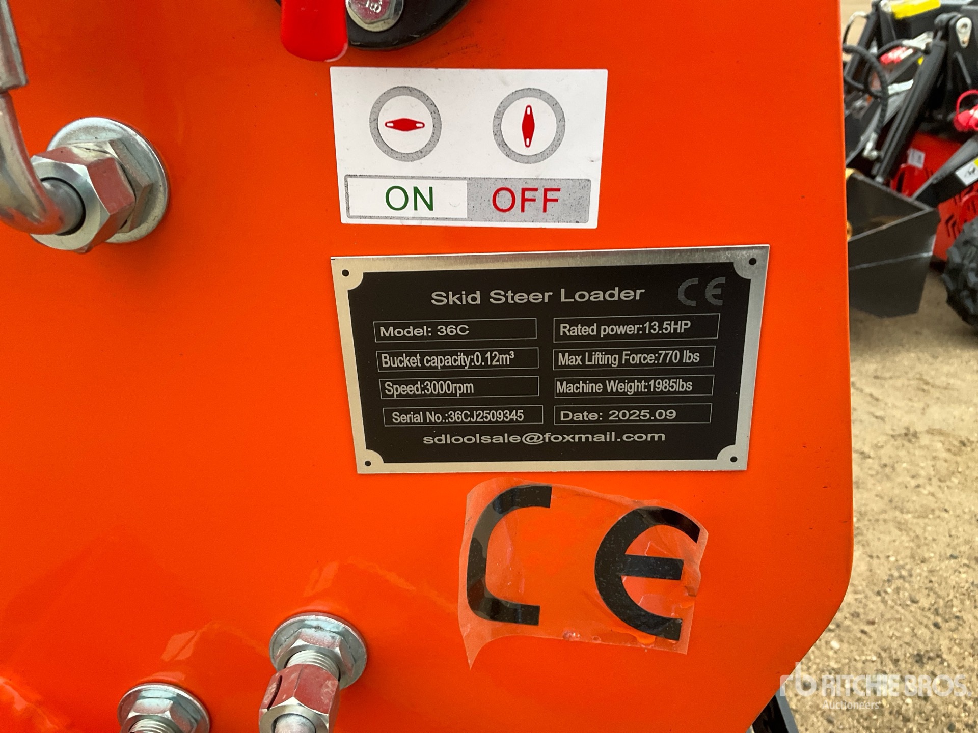 General Appearance with N.º de serie/VIN