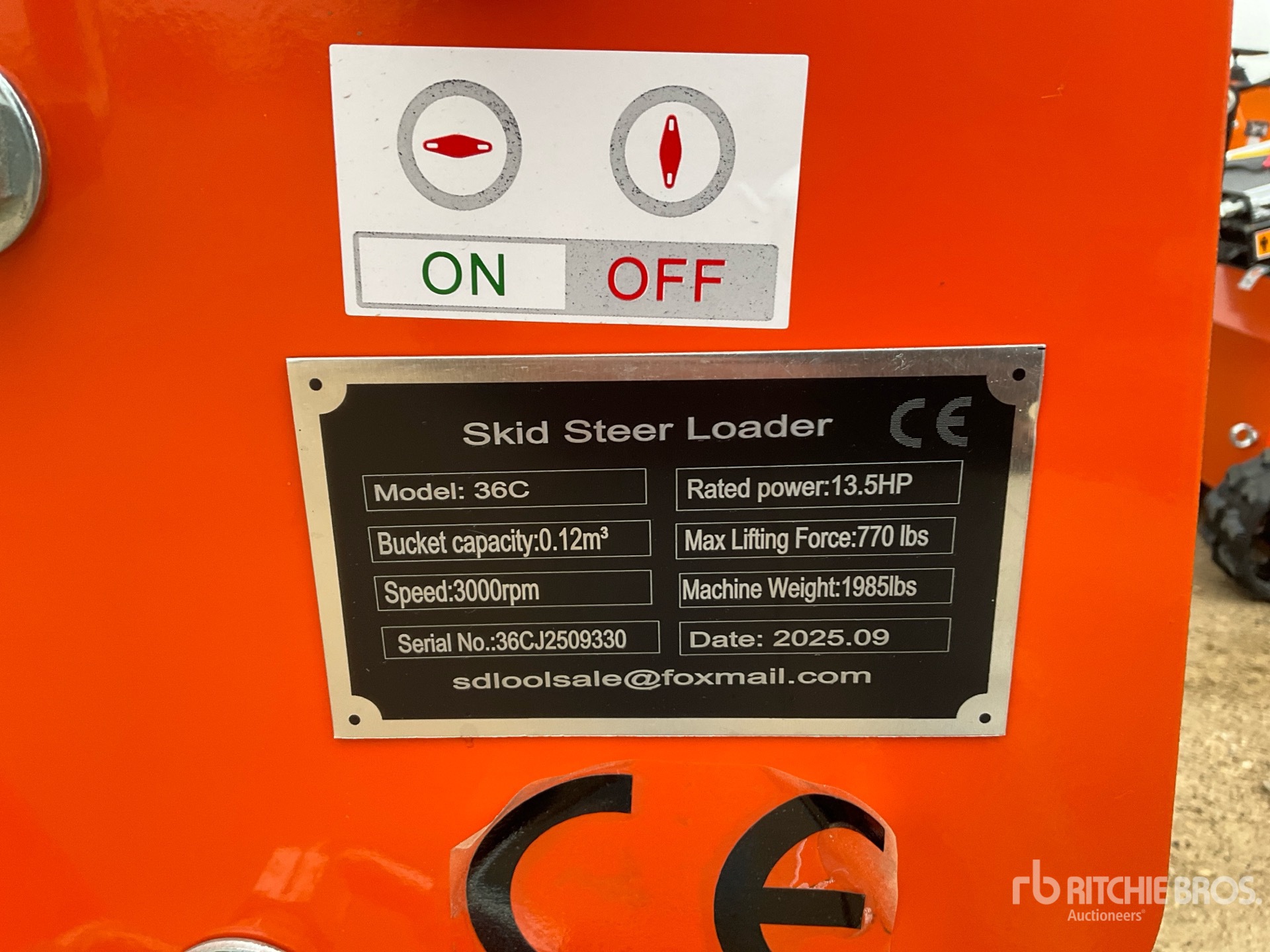 General Appearance with N.º de serie/VIN