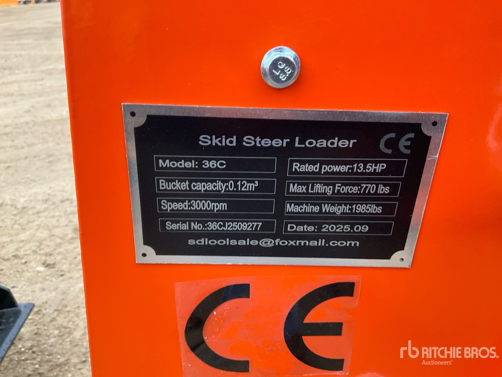 General Appearance with N.º de serie/VIN