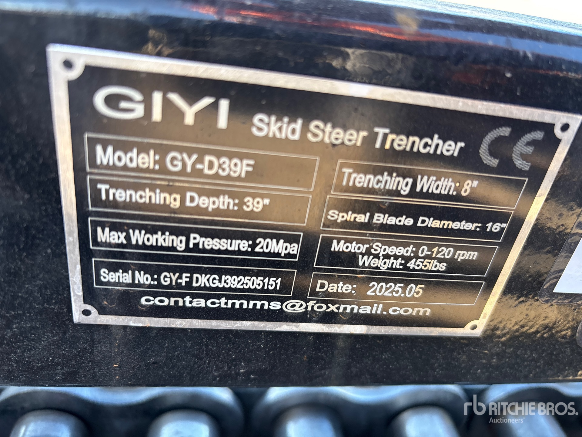 General Appearance with N.º de serie/VIN