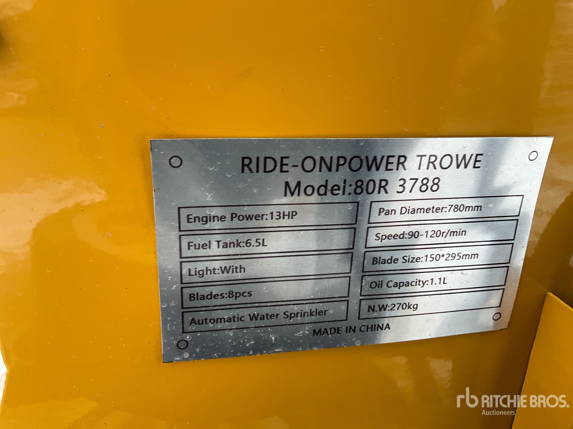 General Appearance with N.º de serie/VIN