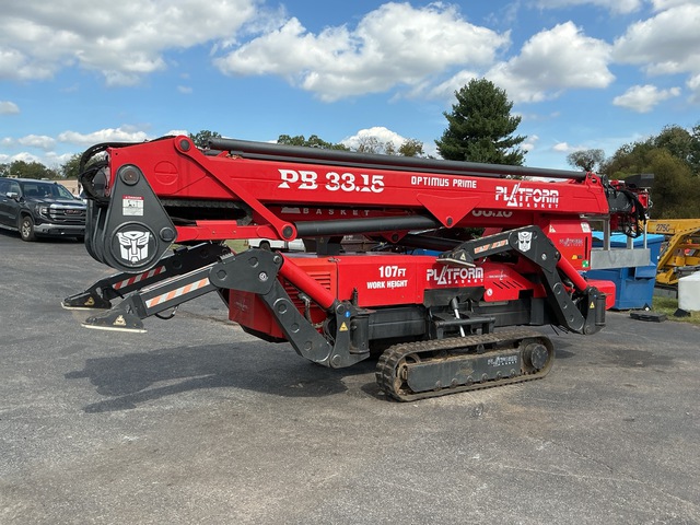 2014 Platform Basket PB33.15 Crawler Diesel Articulating Boom Lift