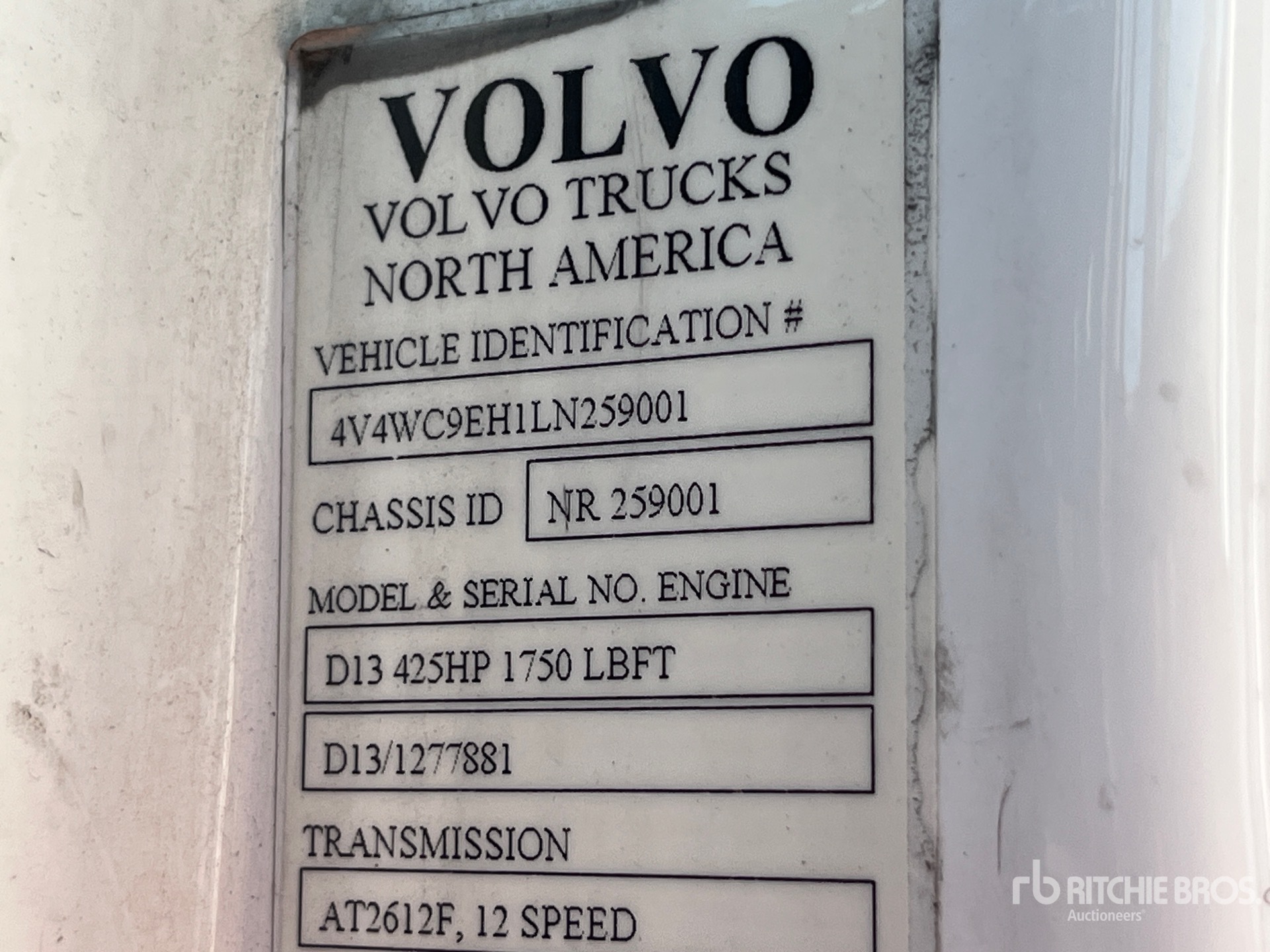 General Appearance with Numéro de série/Numéro d'identification du véhicule automobile