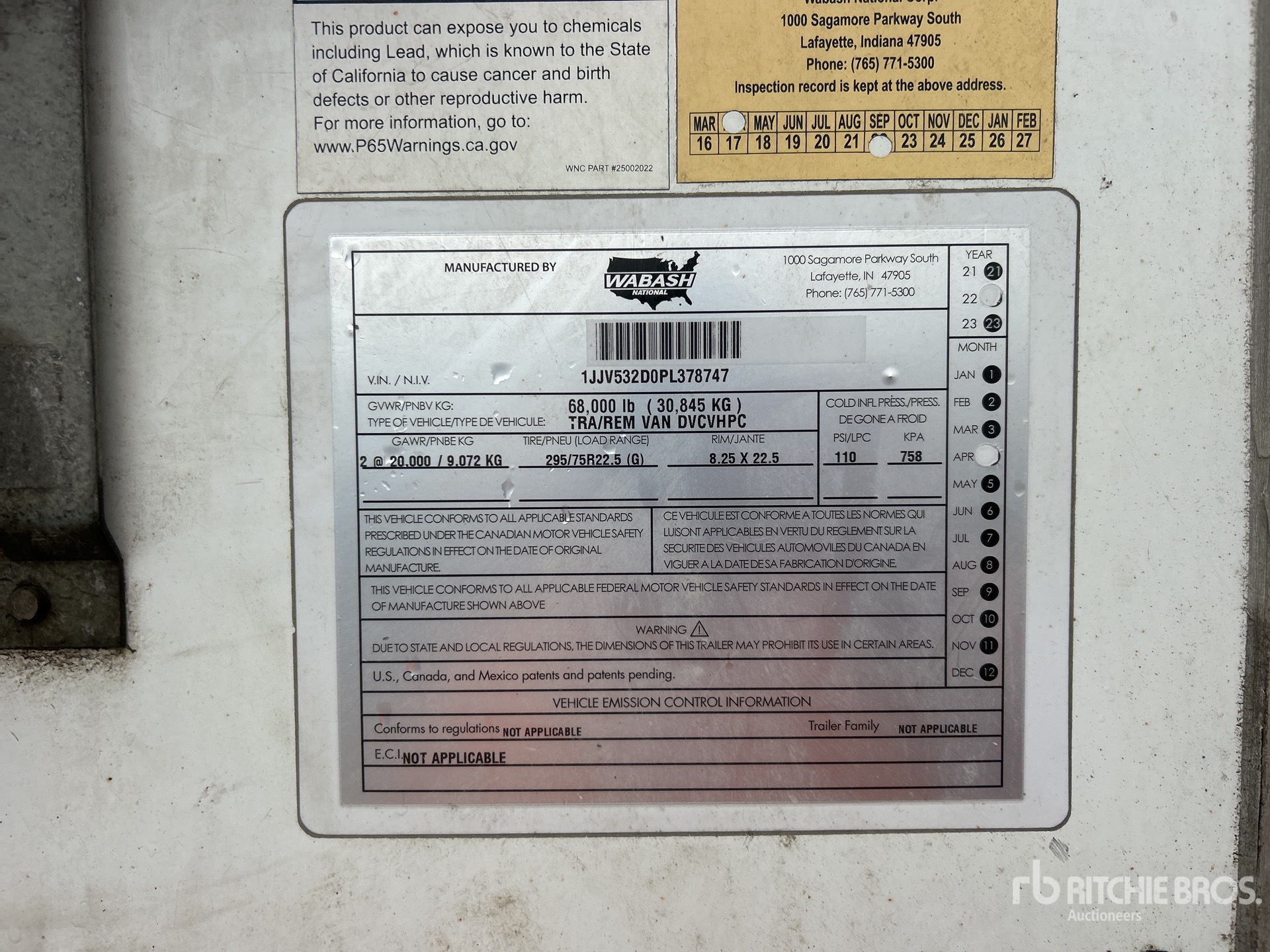 General Appearance with Seriennummer / FIN