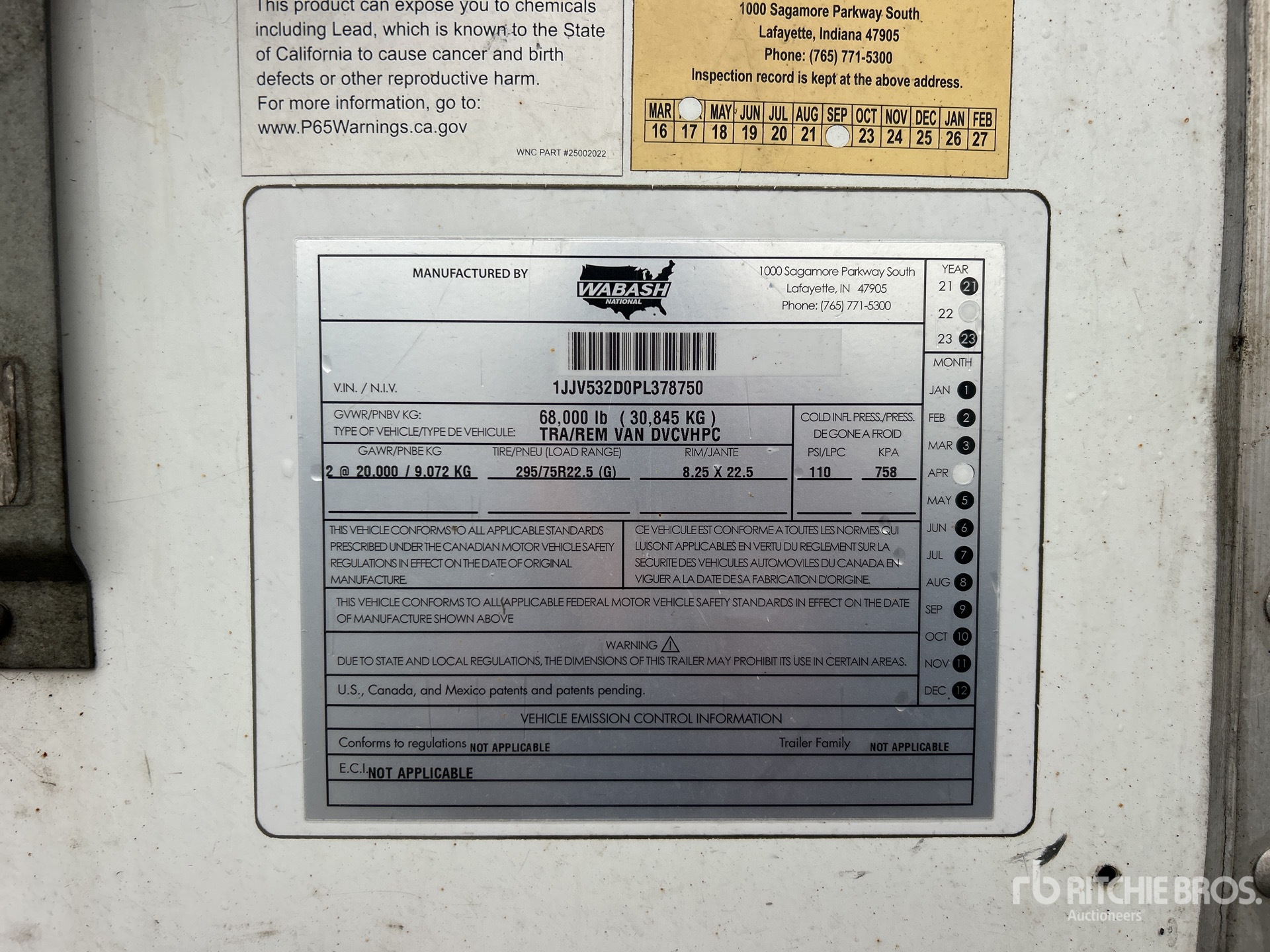 General Appearance with Seriennummer / FIN