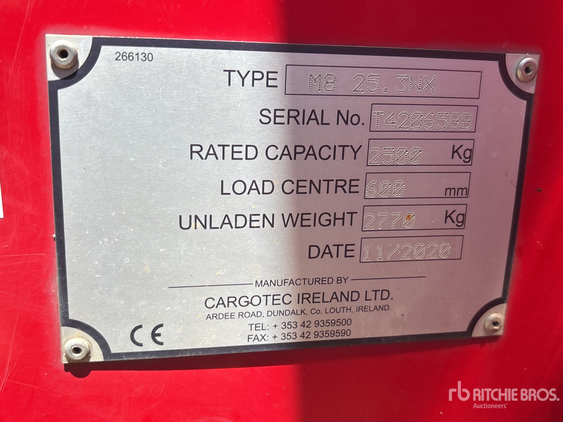 General Appearance with N.º de serie/VIN