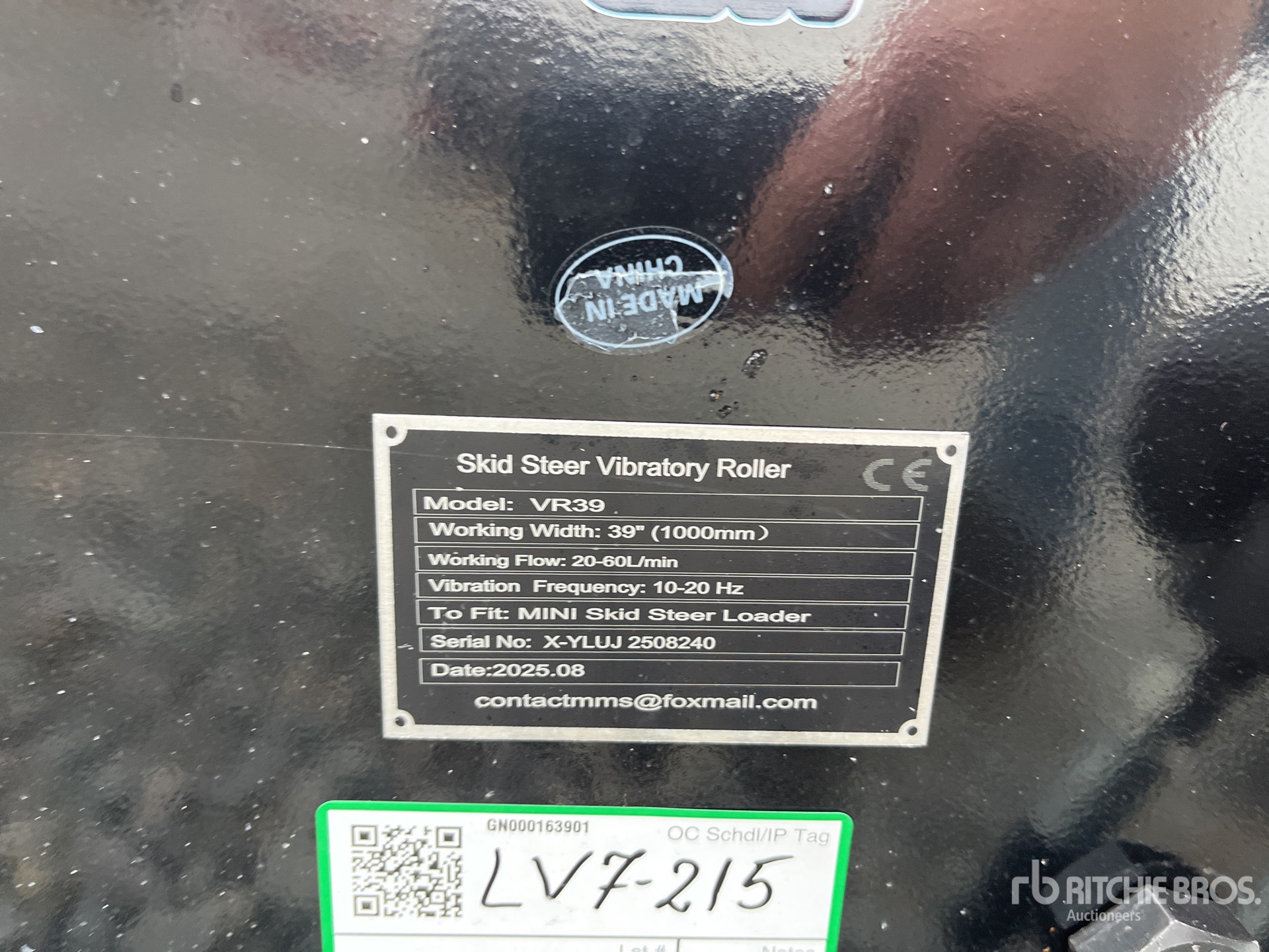 General Appearance with N.º de serie/VIN