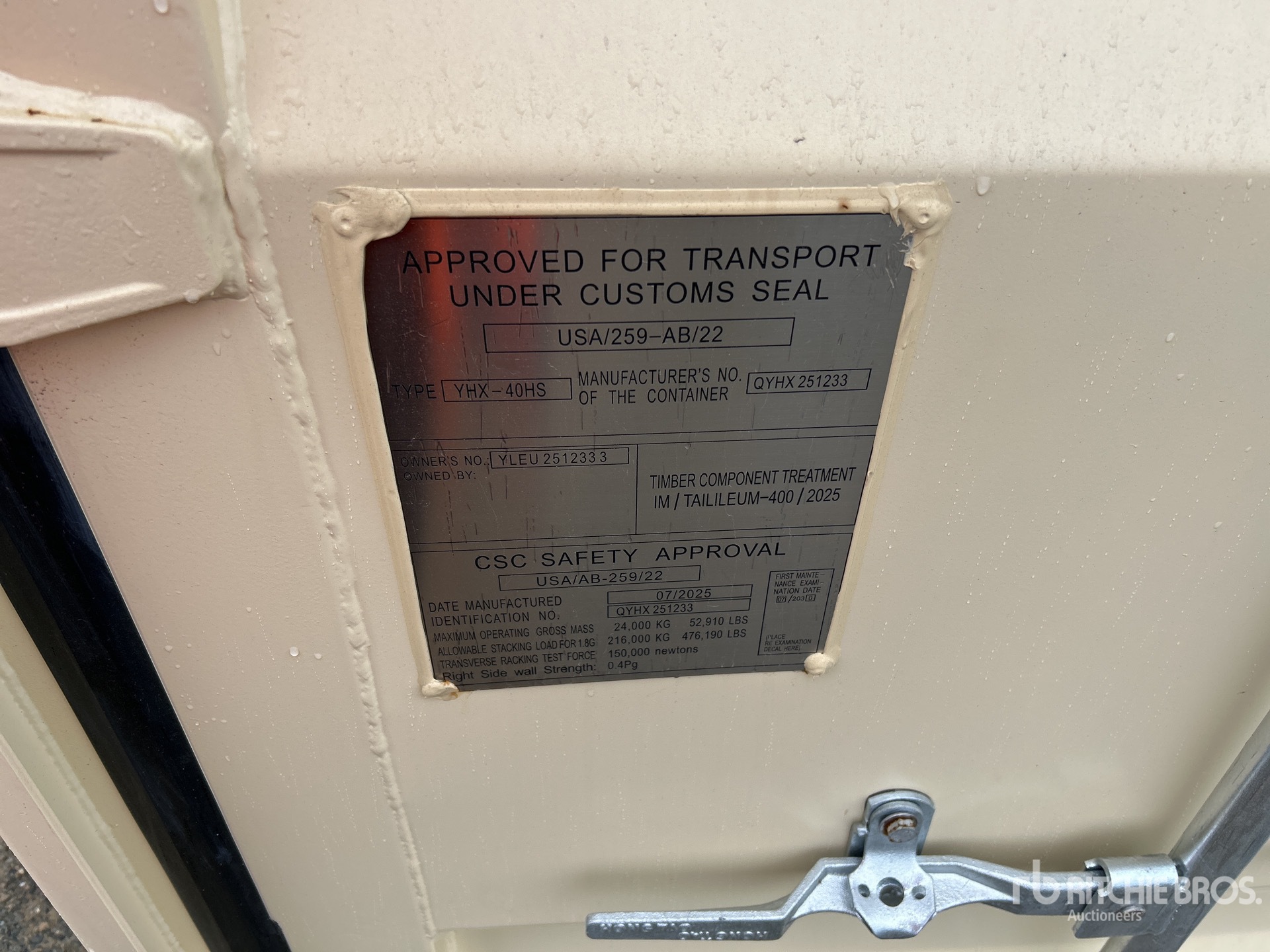 General Appearance with Numer seryjny/numer identyfikacyjny pojazdu