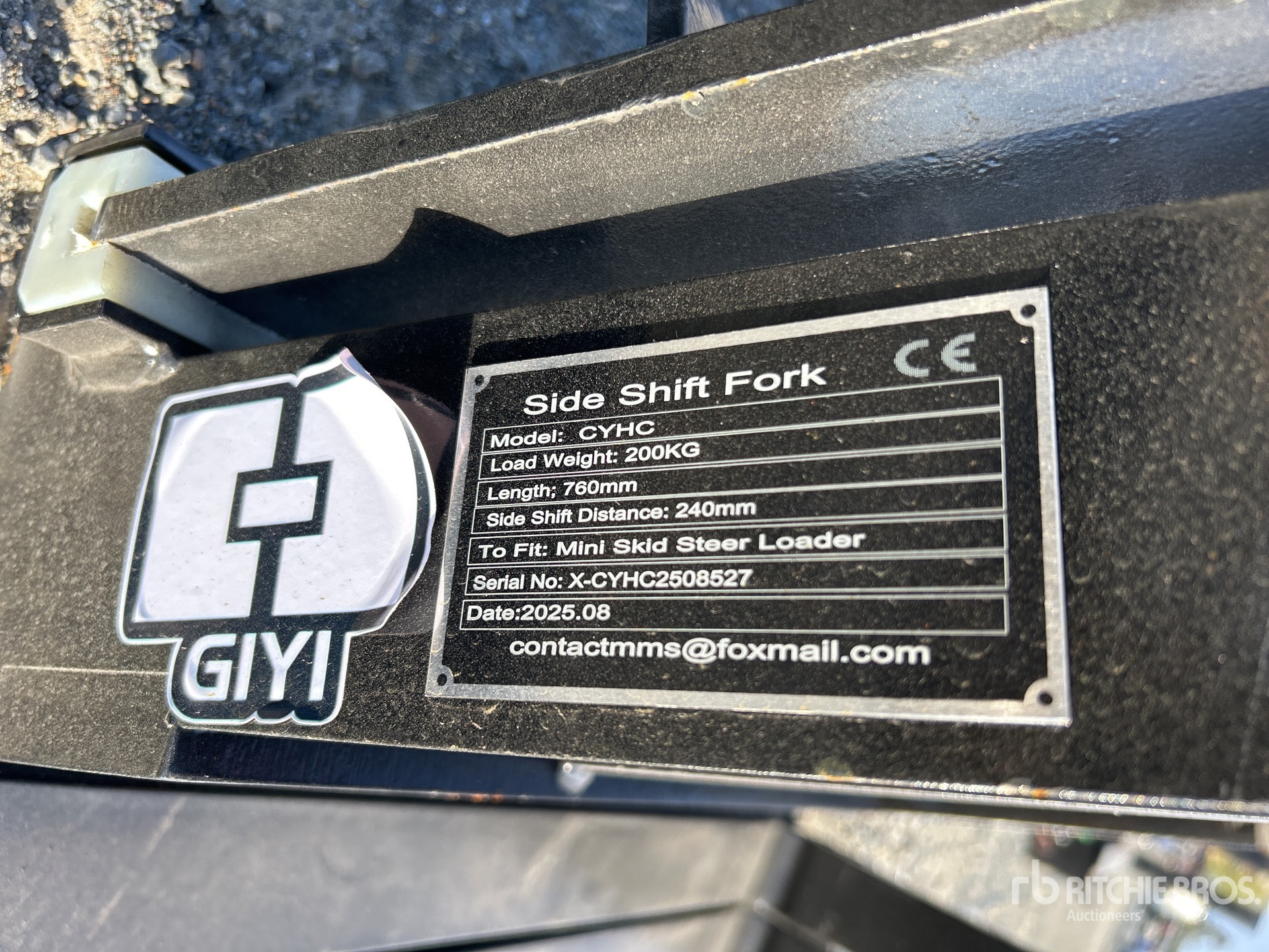 General Appearance with N.º de serie/VIN