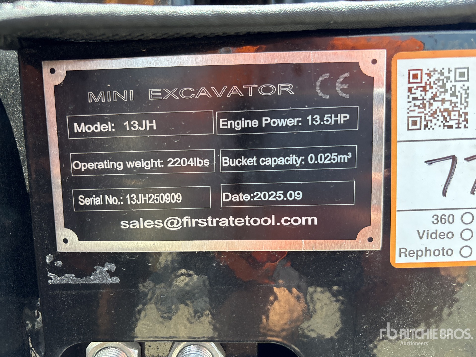 General Appearance with N.º de serie/VIN