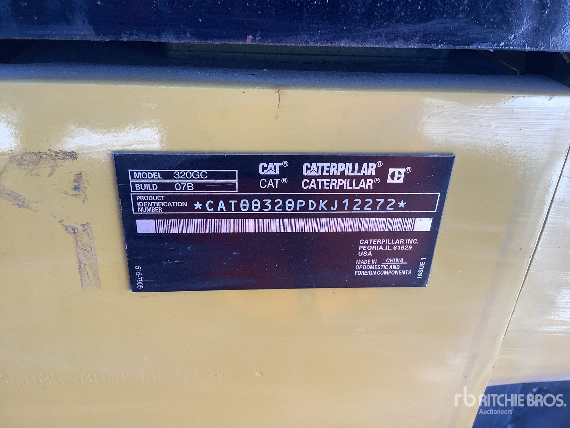 General Appearance with N.º de serie/VIN