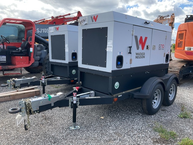 2023 Wacker Neuson G70 58 kW Mobile Generator Set (Unused)