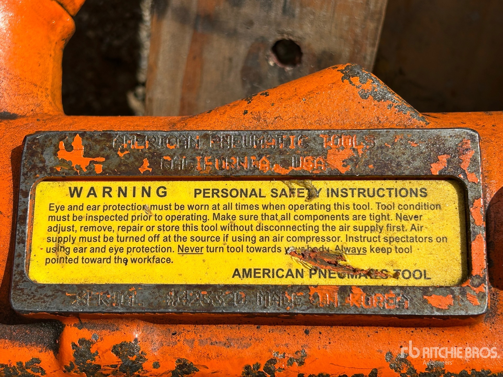 General Appearance with N.º de serie/VIN