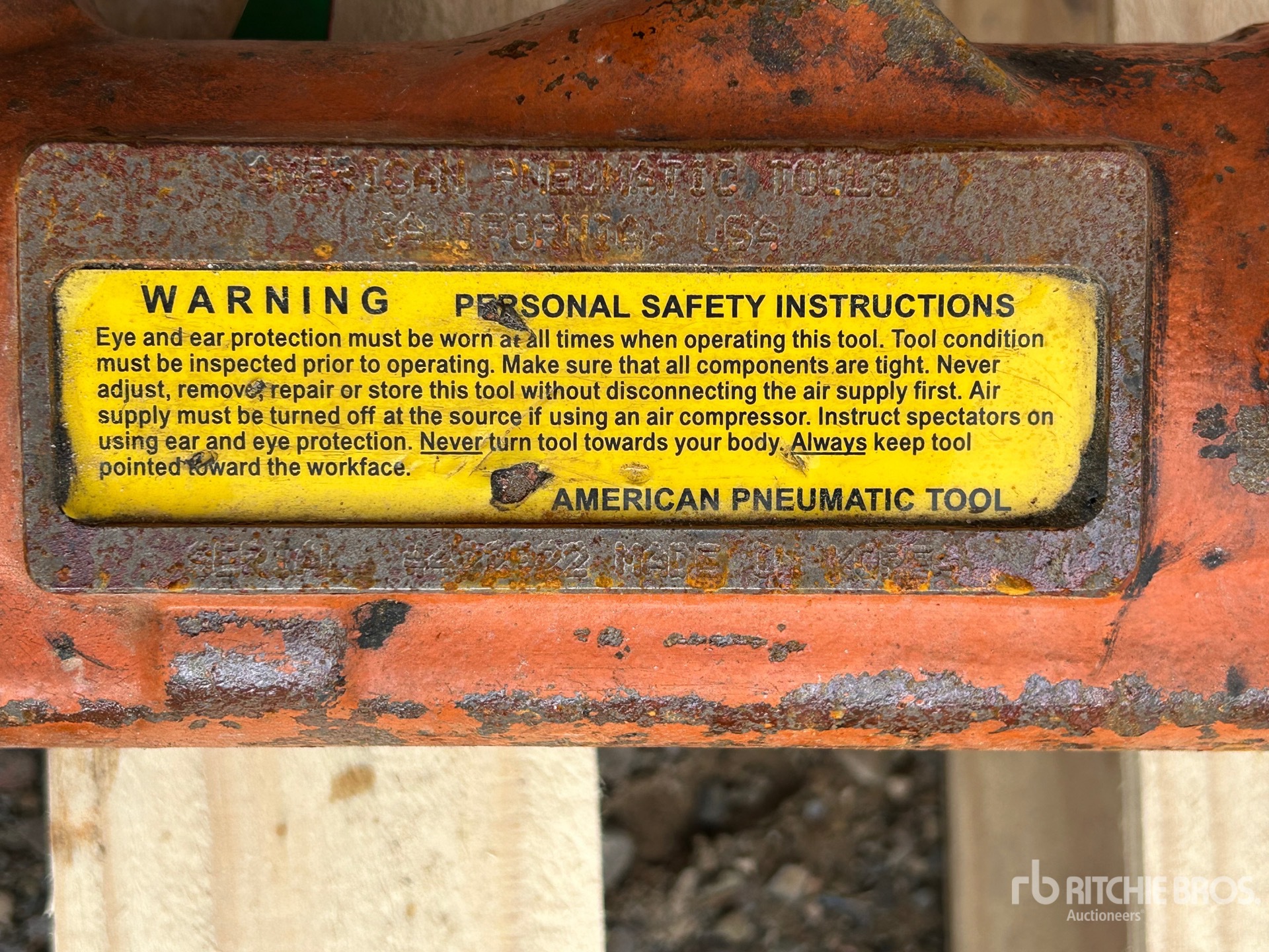 General Appearance with N.º de serie/VIN