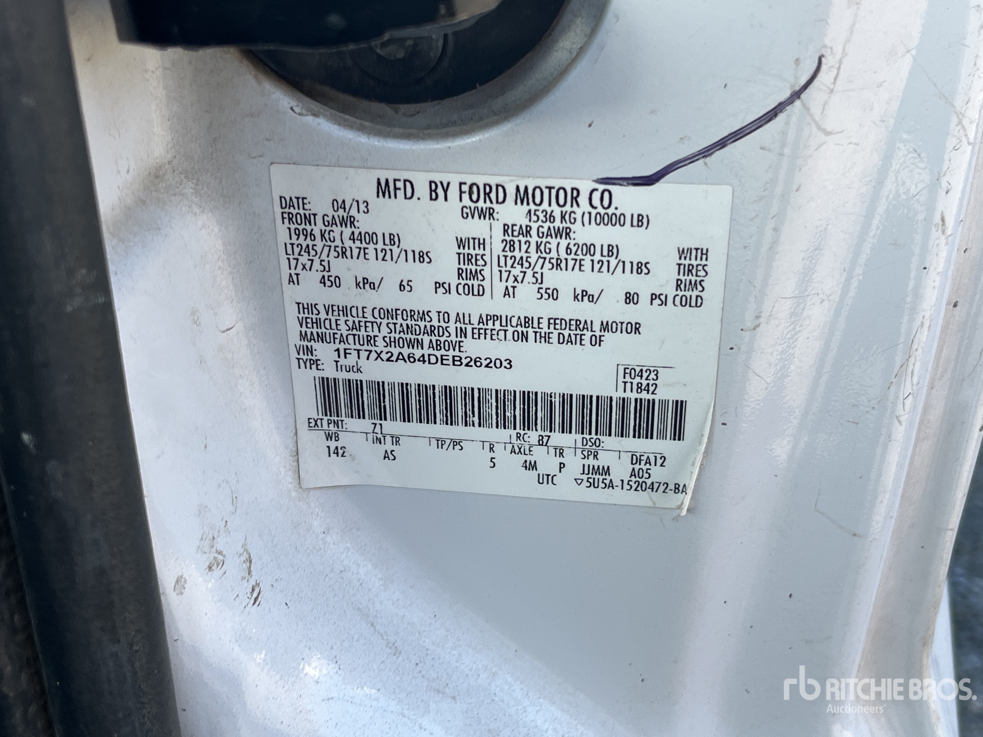 General Appearance with Second Serial Number/VIN Photo
