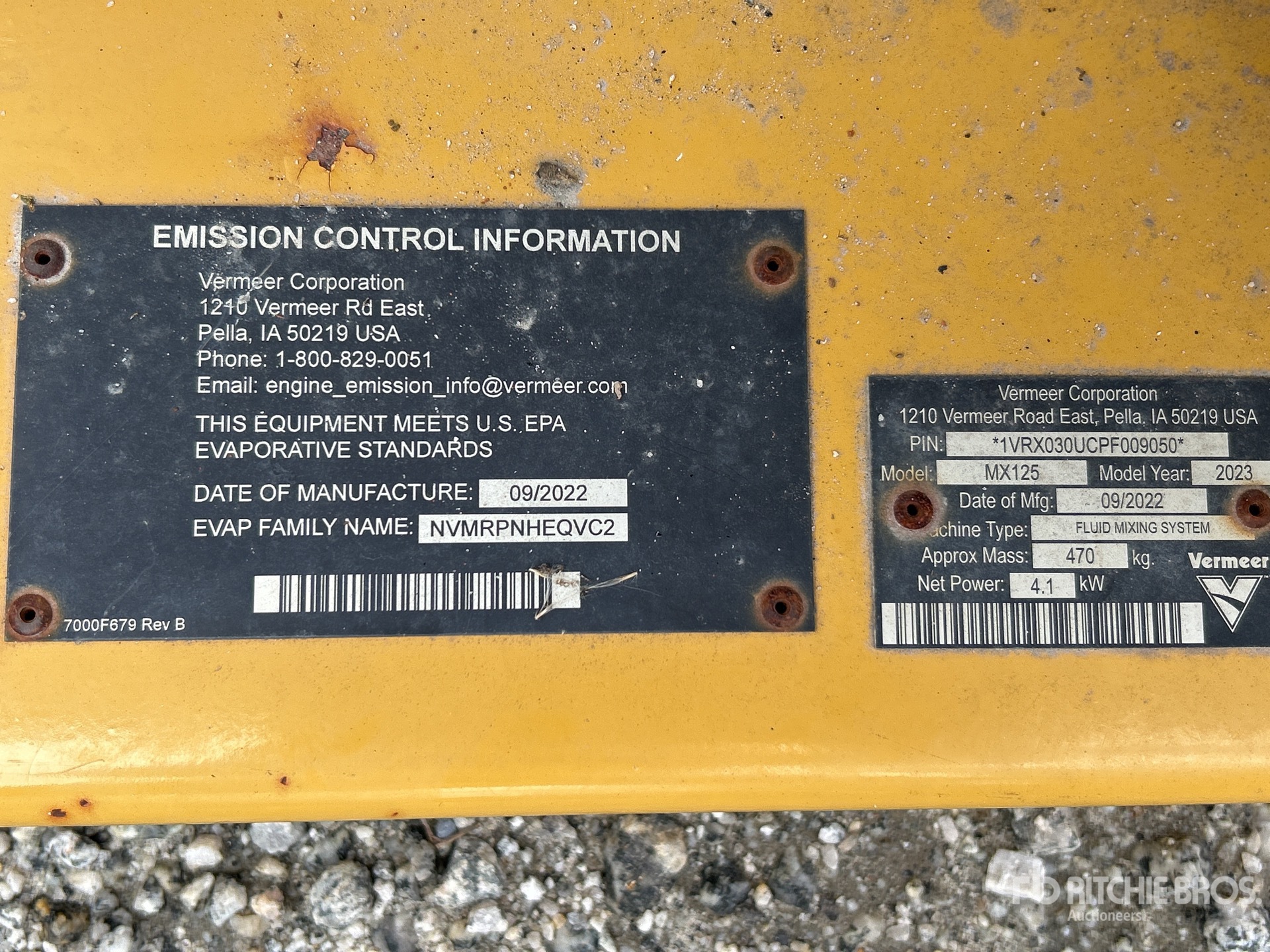 General Appearance with Numéro de série/Numéro d'identification du véhicule automobile