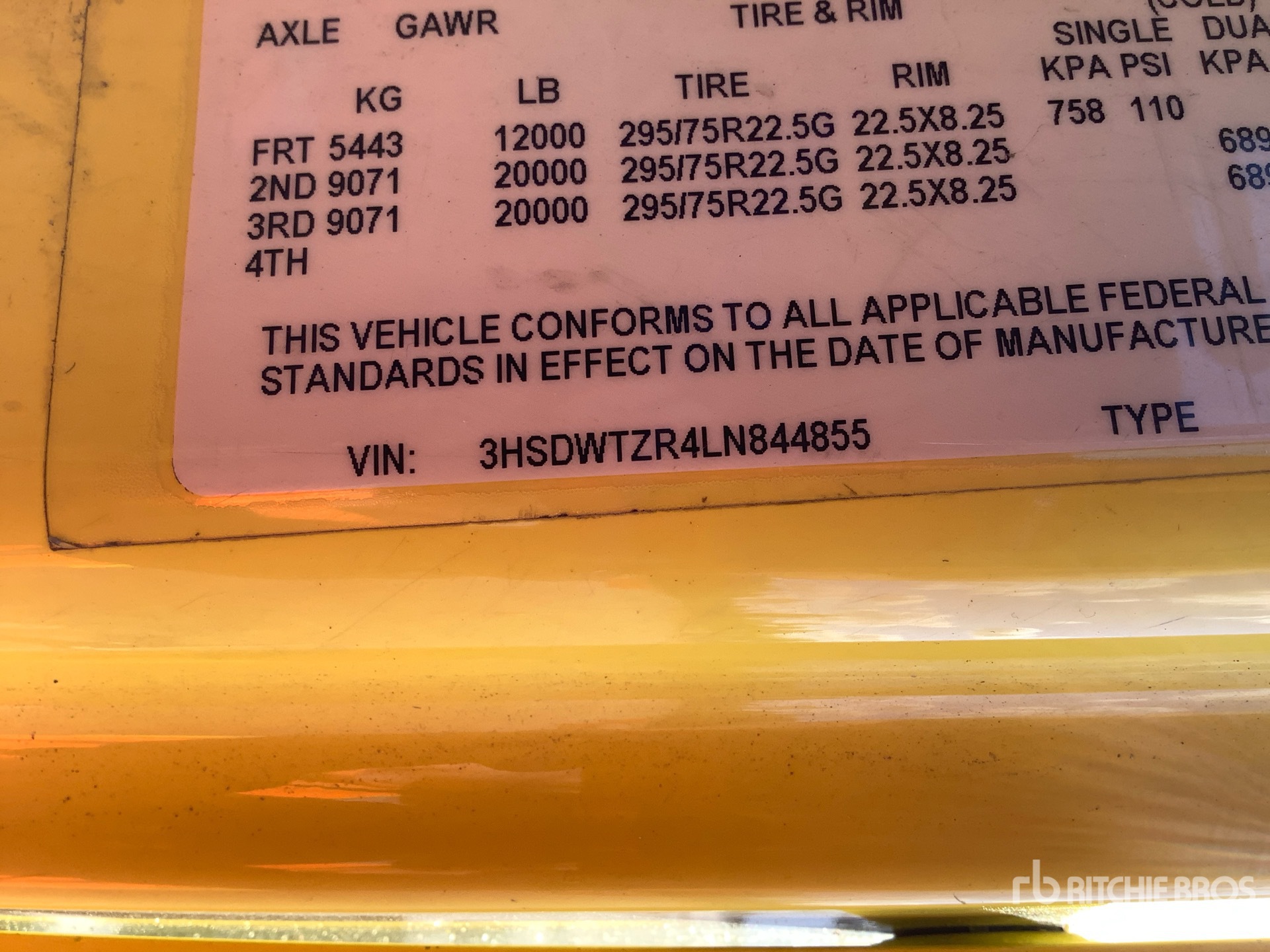 General Appearance with Second Serial Number/VIN Photo