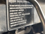 Engine with Emission Certification Label