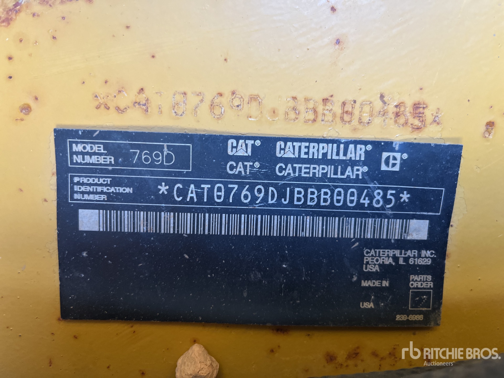 General Appearance with N.º de serie/VIN