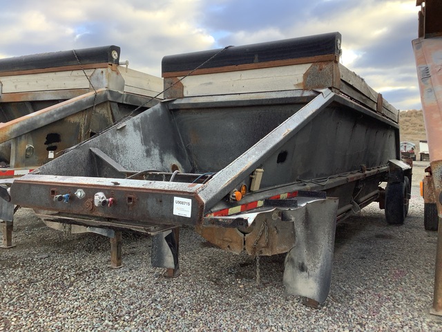 1968 Pierce BD3 20 ft T/A Lead Belly Dump Trailer