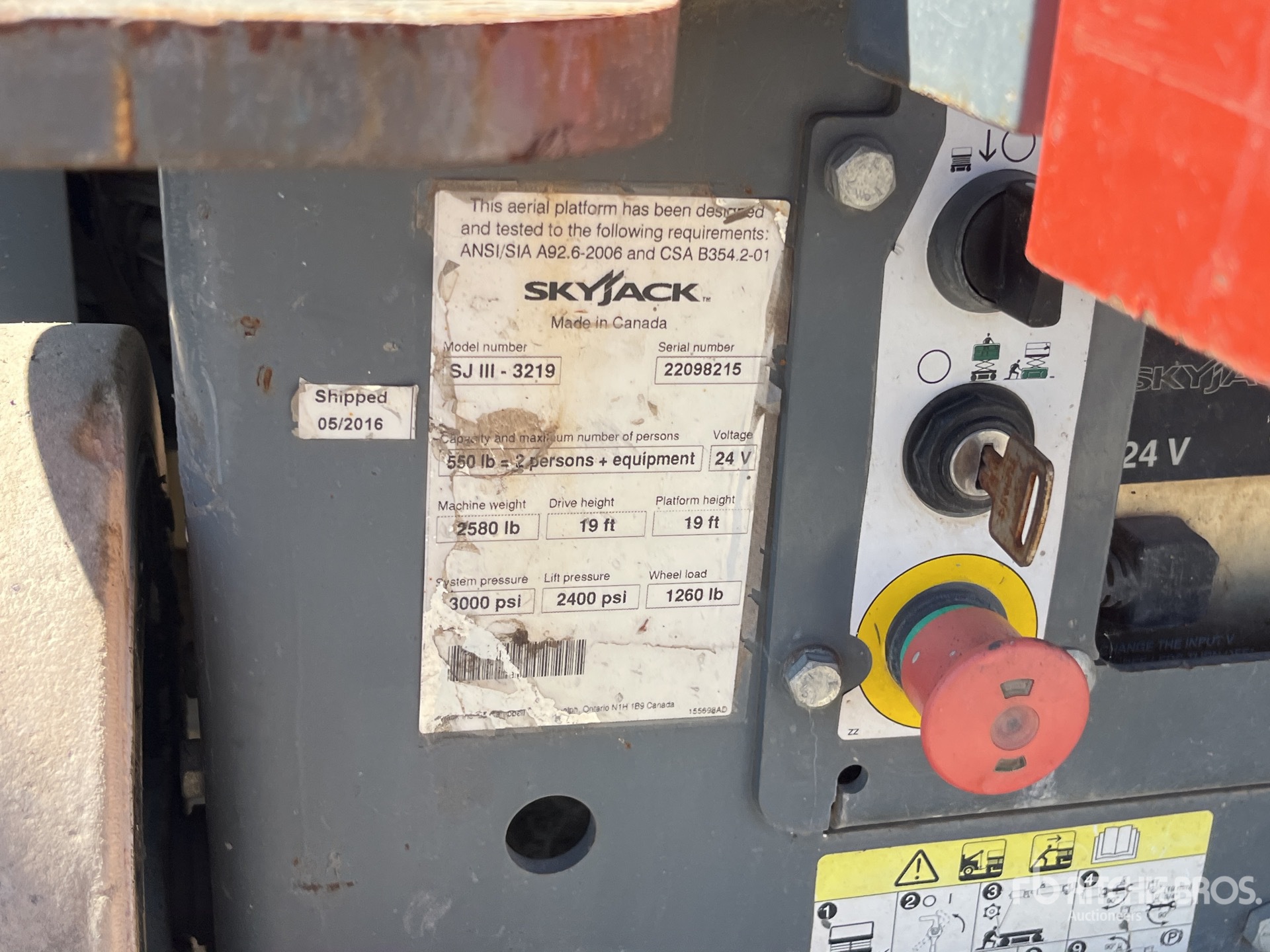 ELEVADOR TIJERA 2016 SKYJACK 3219
