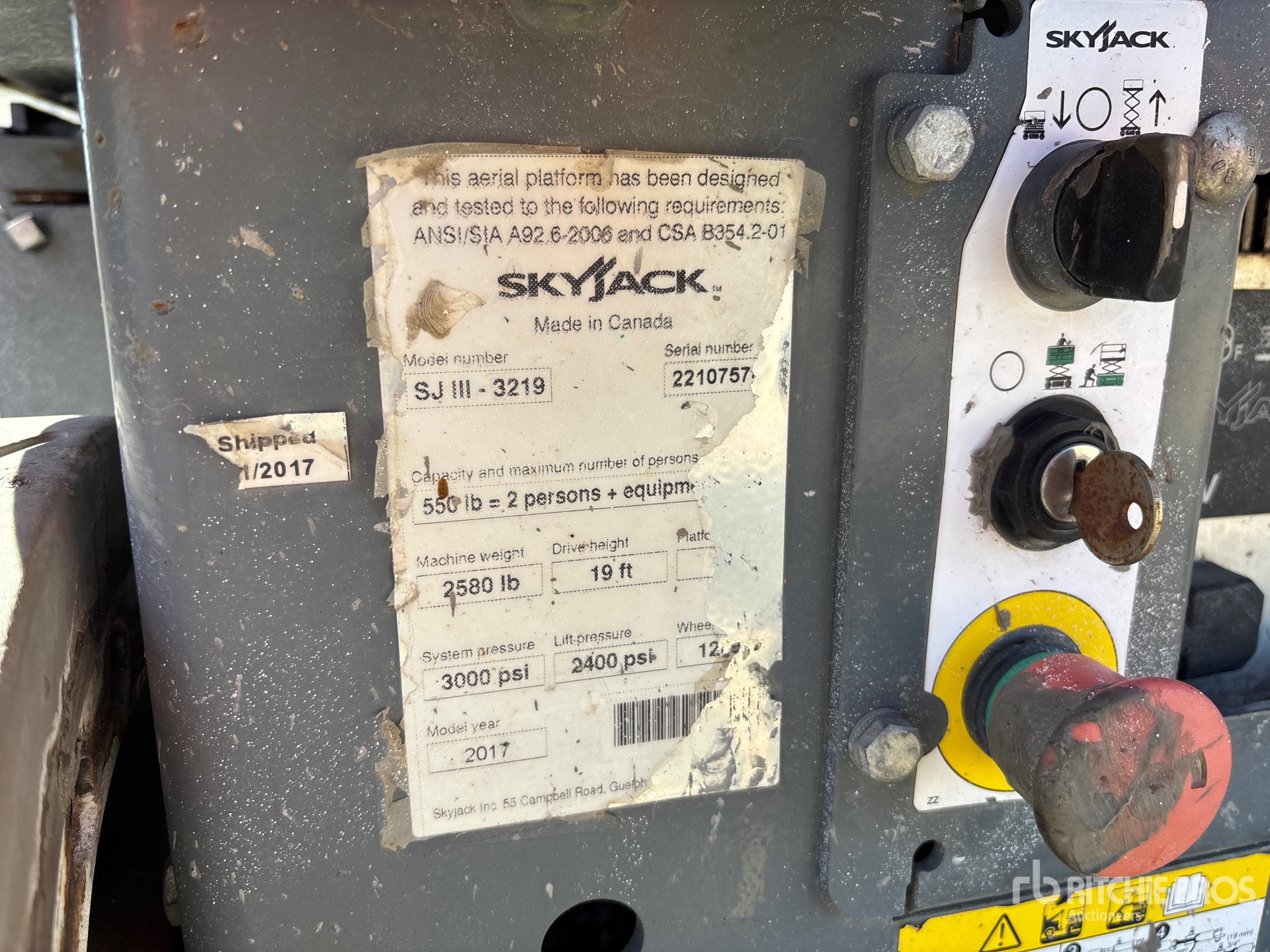 ELEVADOR TIJERA 2017 SKYJACK 3219