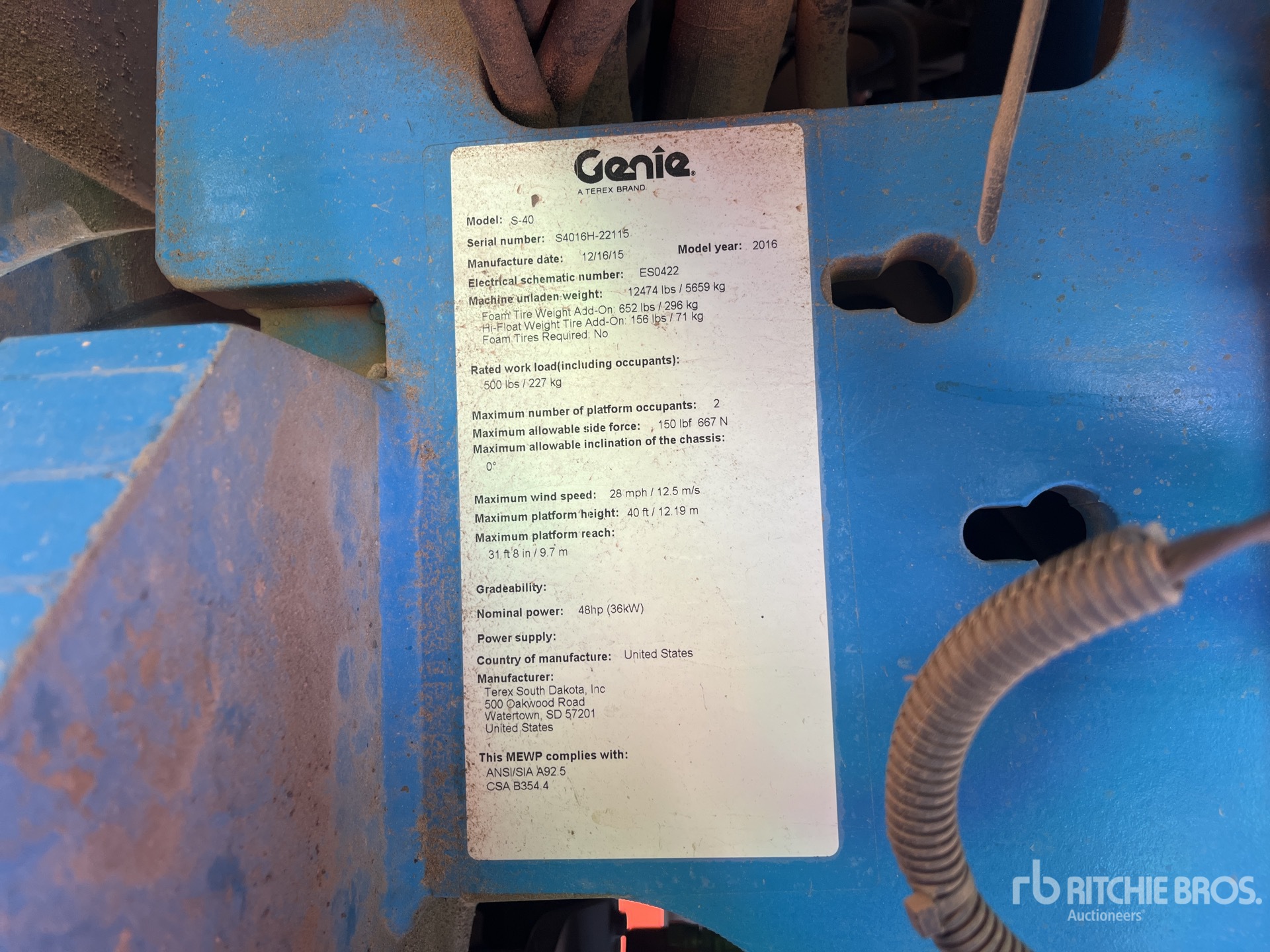 General Appearance with Numero seriale/numero d’identificazione del veicolo (VIN)
