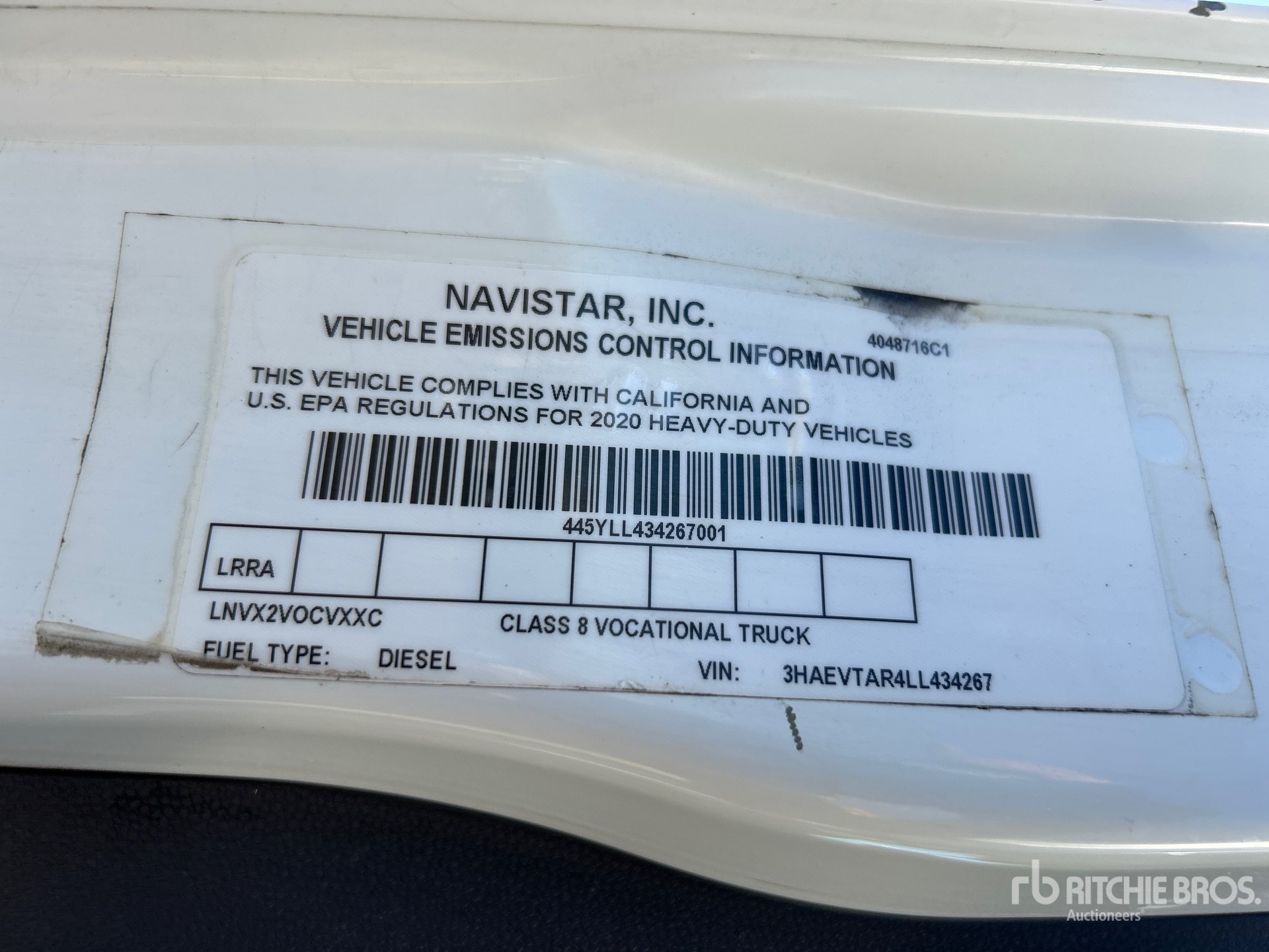 General Appearance with Second Serial Number/VIN Photo