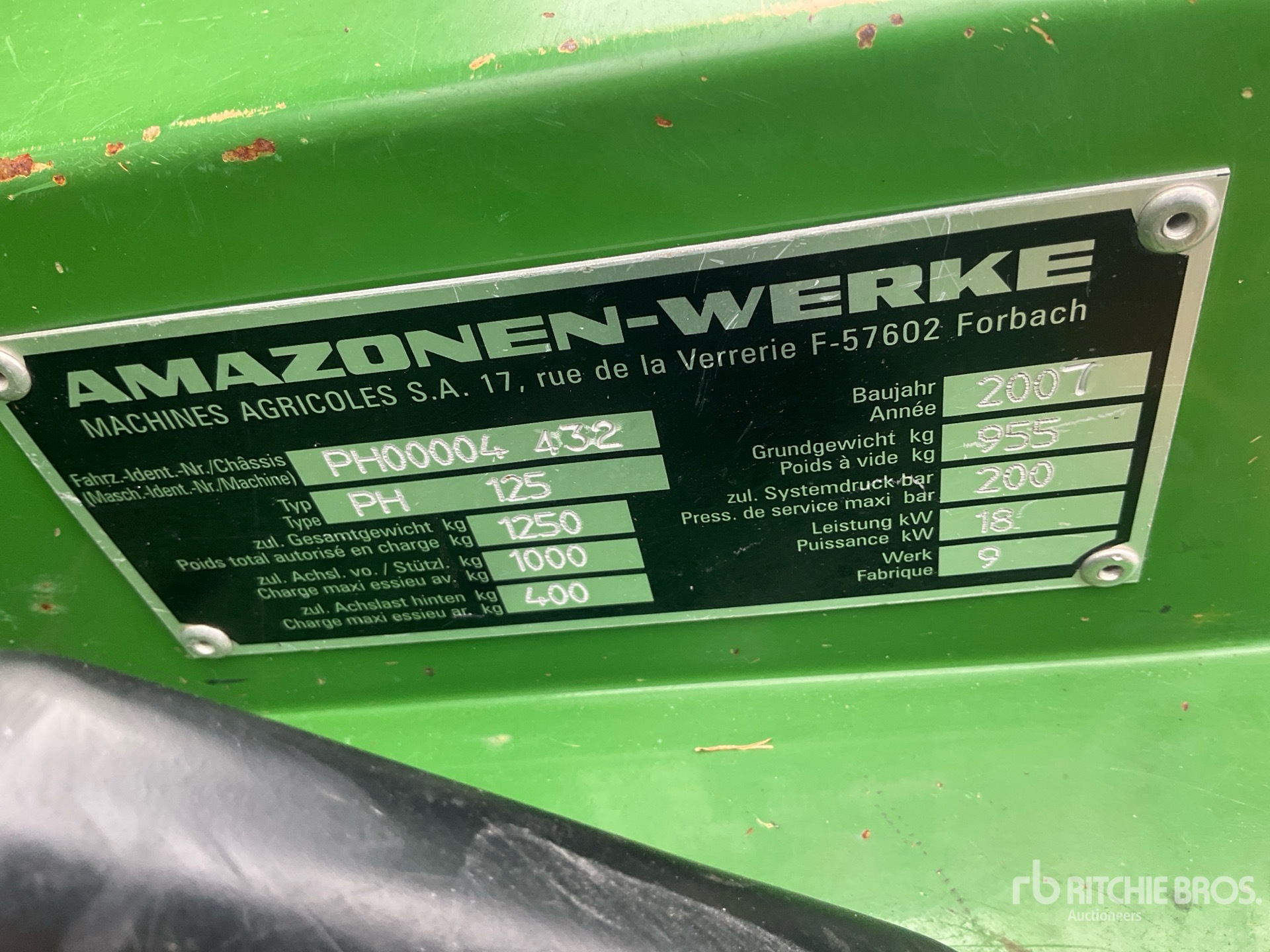 General Appearance with Numer seryjny/numer identyfikacyjny pojazdu