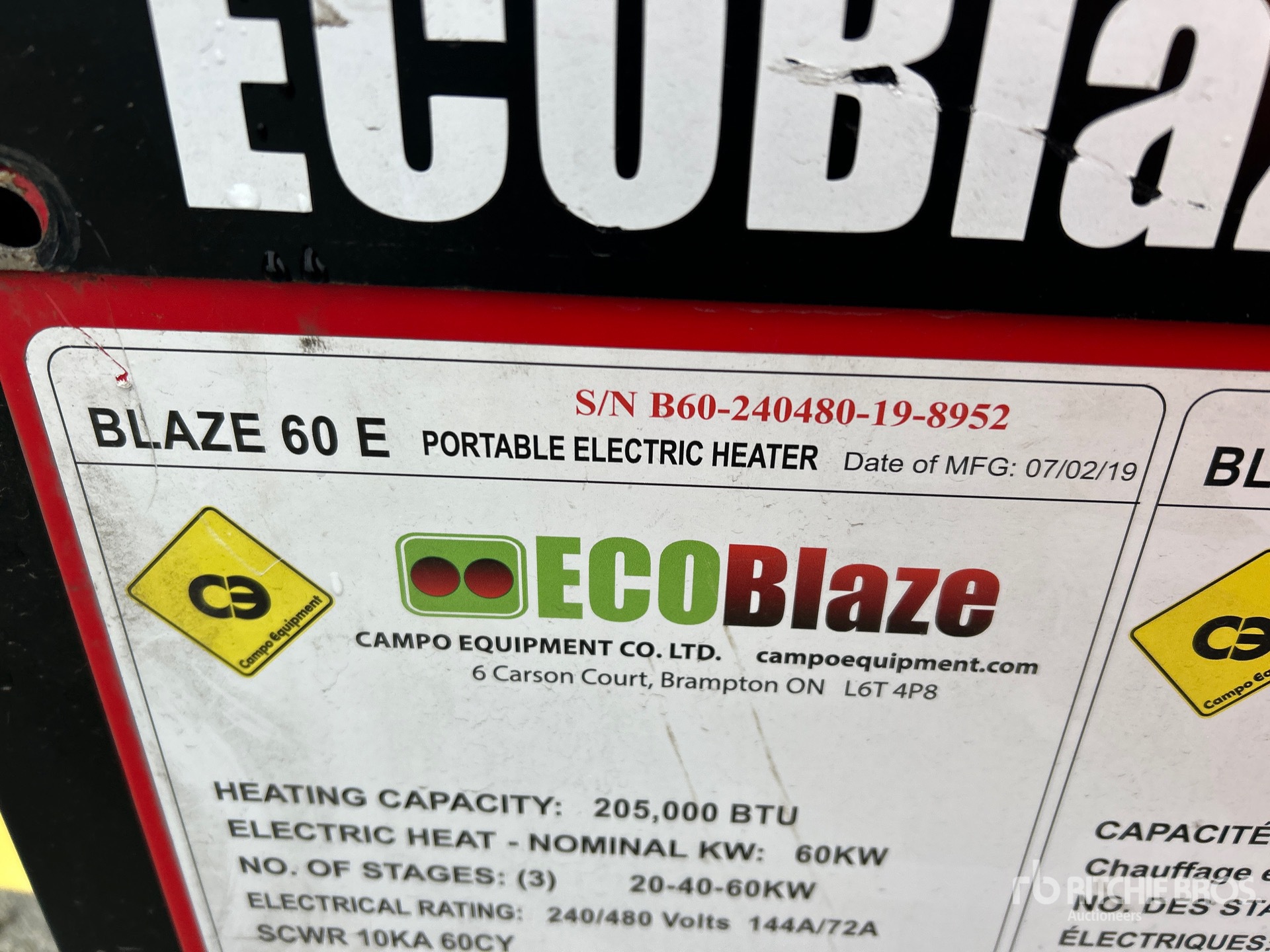 General Appearance with Seriennummer / FIN