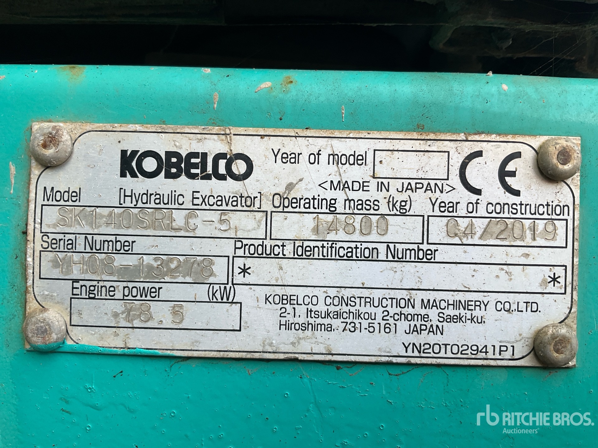 General Appearance with Seriennummer / FIN