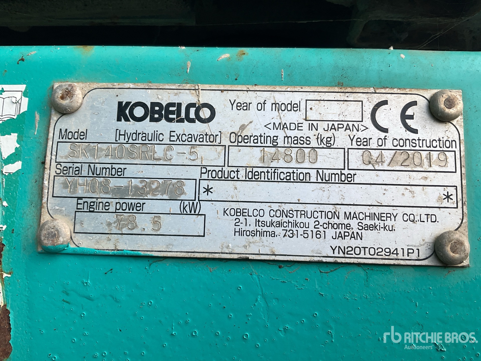 General Appearance with Seriennummer / FIN