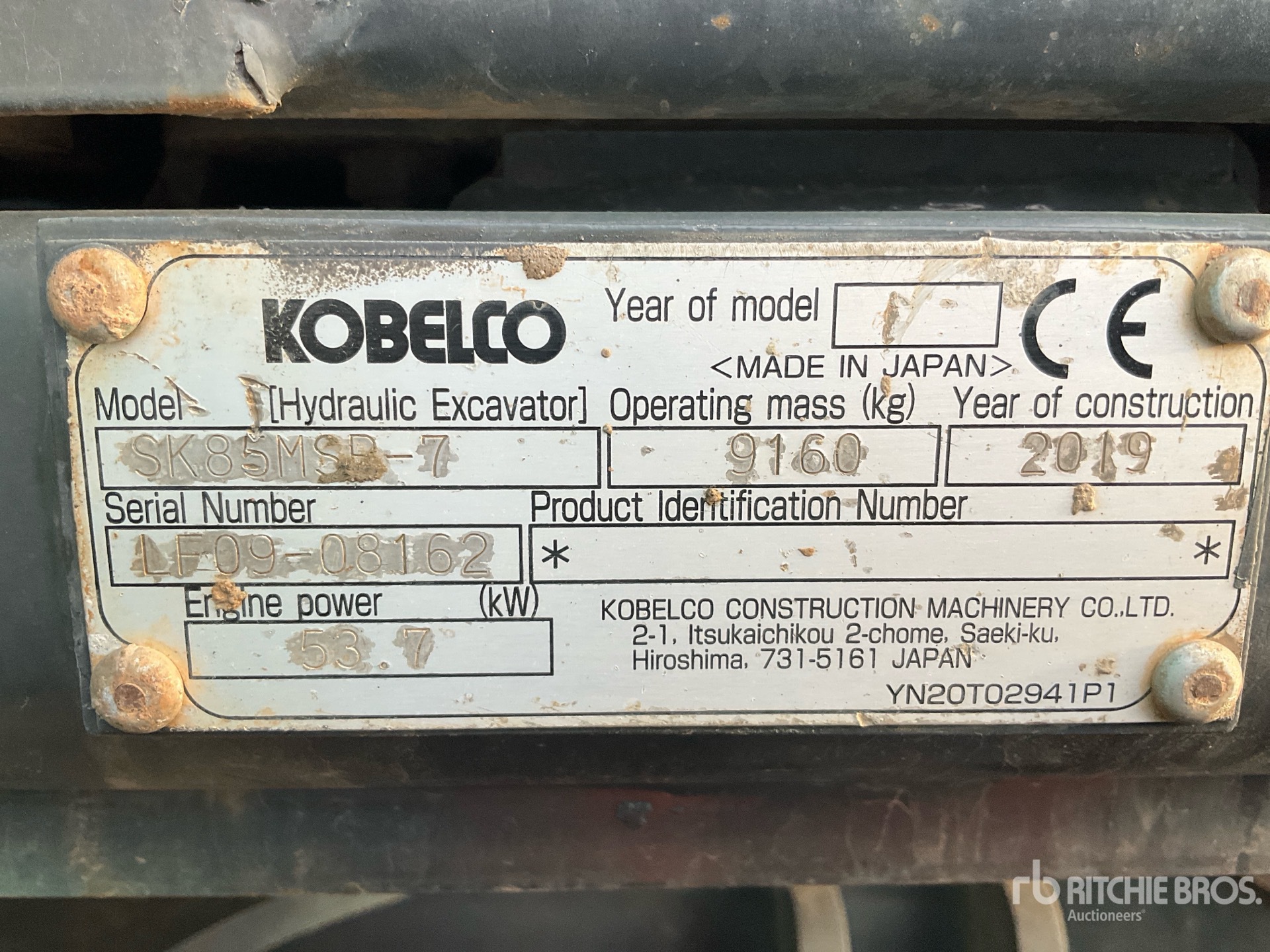 General Appearance with Seriennummer / FIN