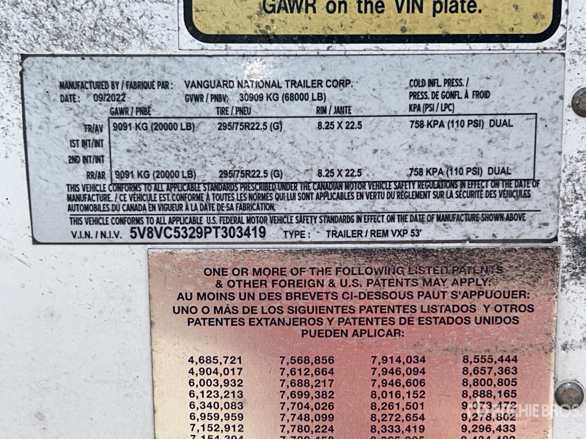 General Appearance with Numero seriale/numero d’identificazione del veicolo (VIN)