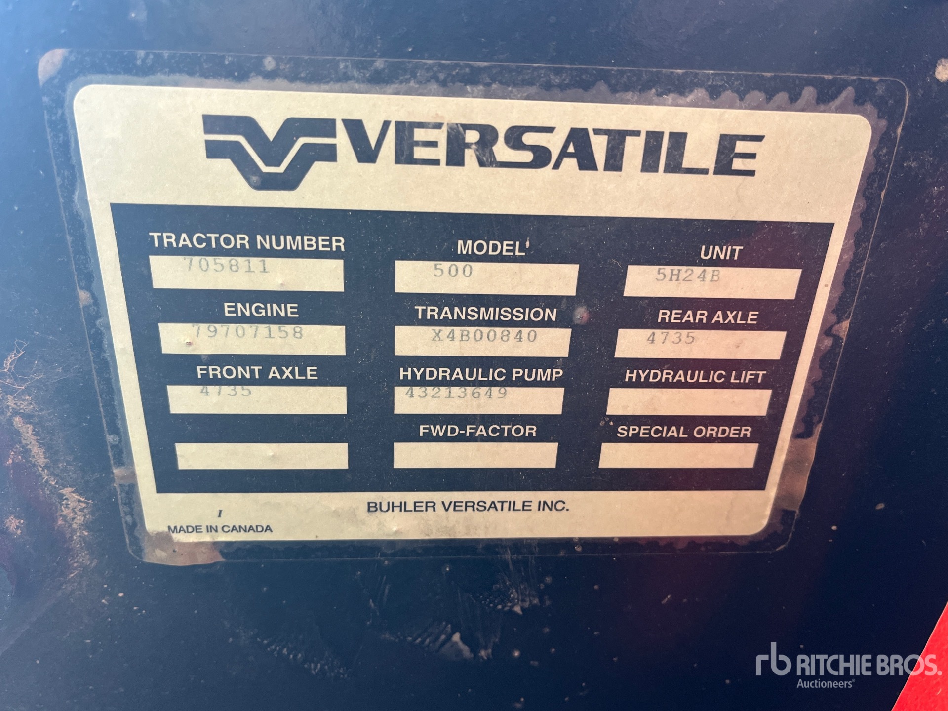 General Appearance with Numéro de série/Numéro d'identification du véhicule automobile