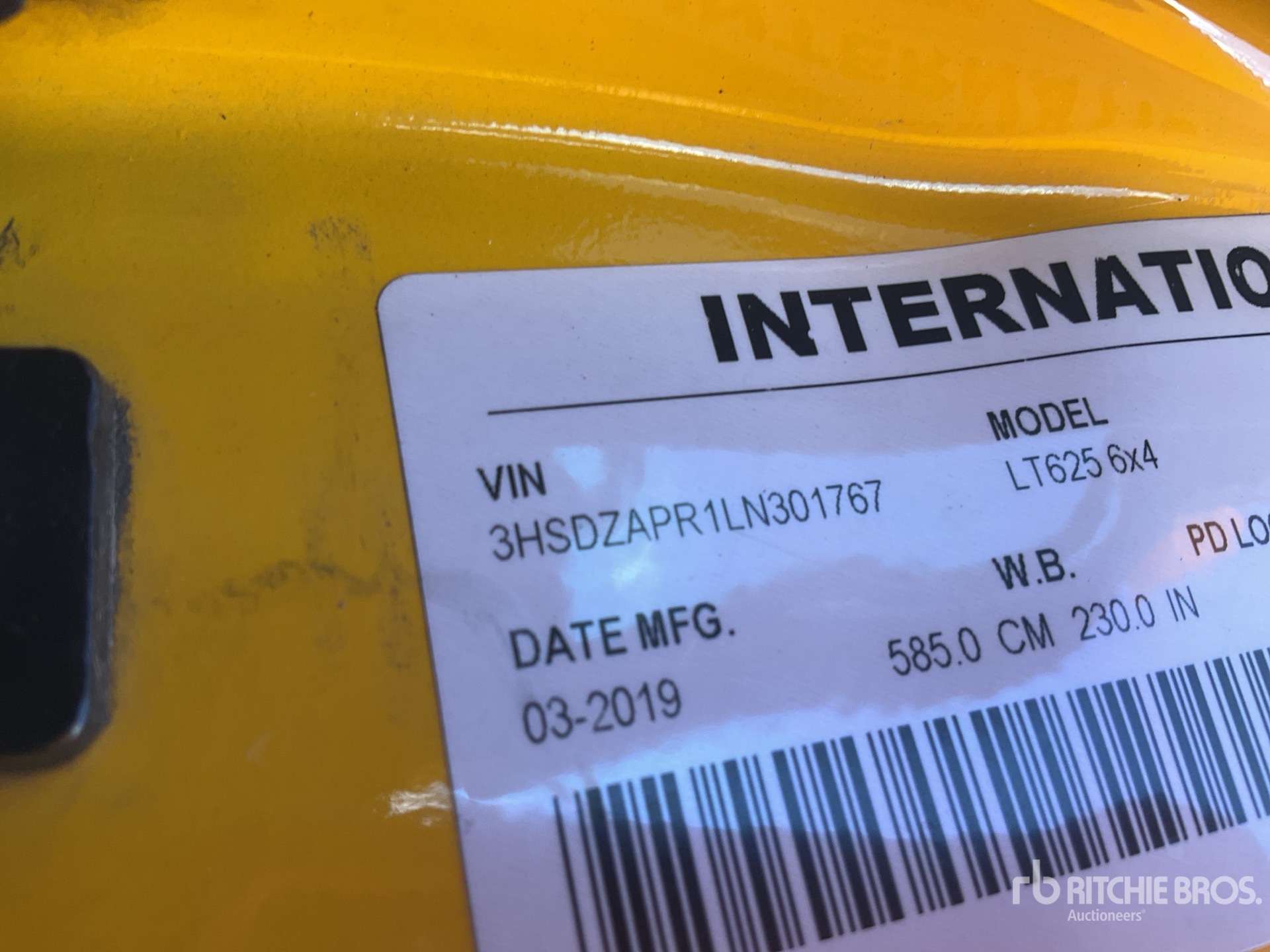 General Appearance with N.º de serie/VIN