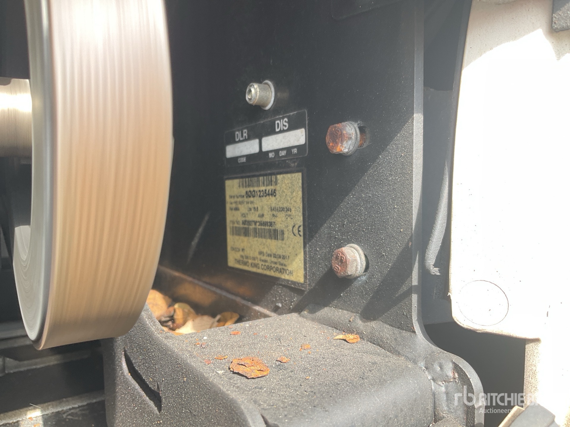 General Appearance with Refrigeration Unit Serial Number