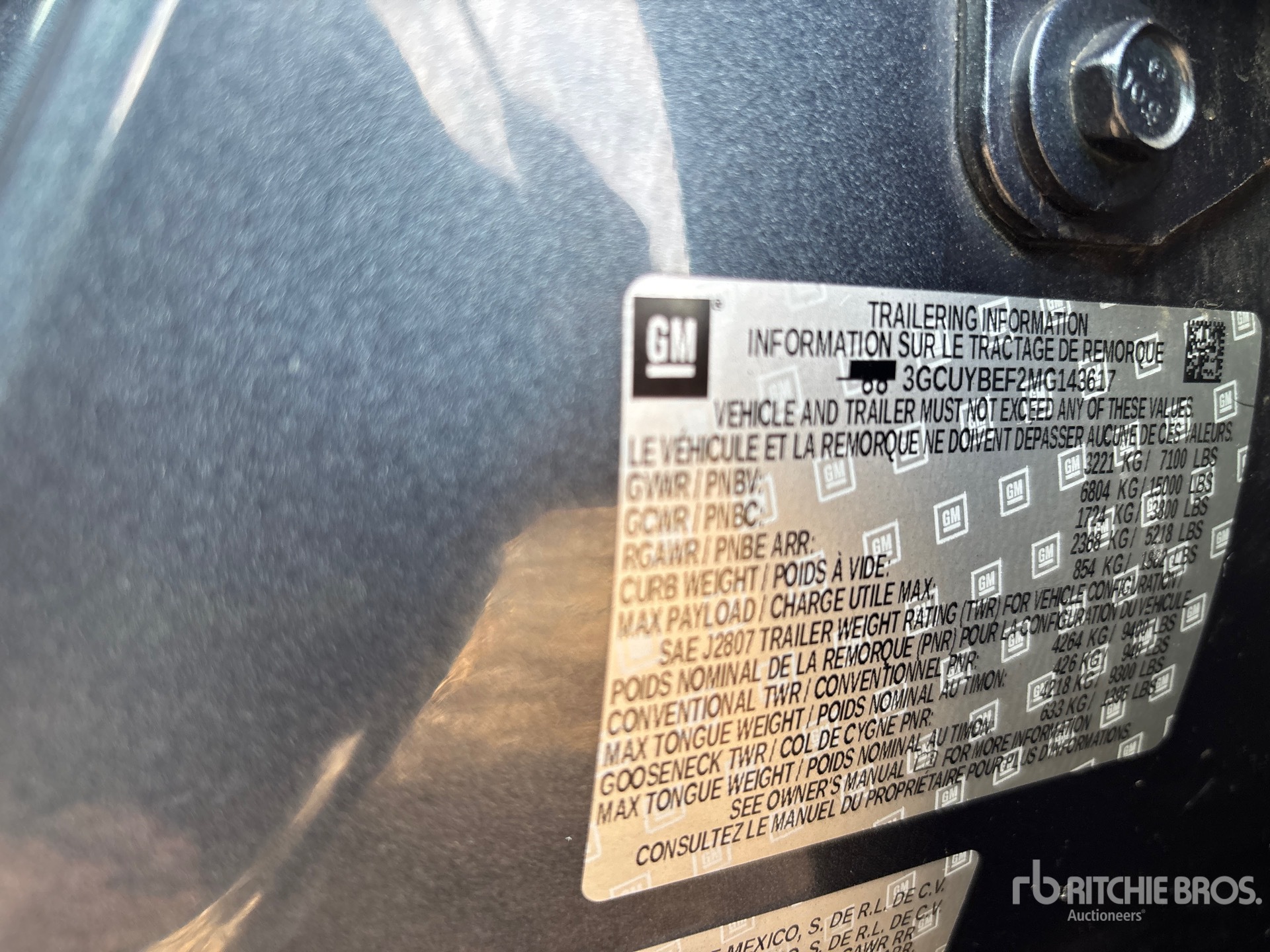 General Appearance with Second Serial Number/VIN Photo