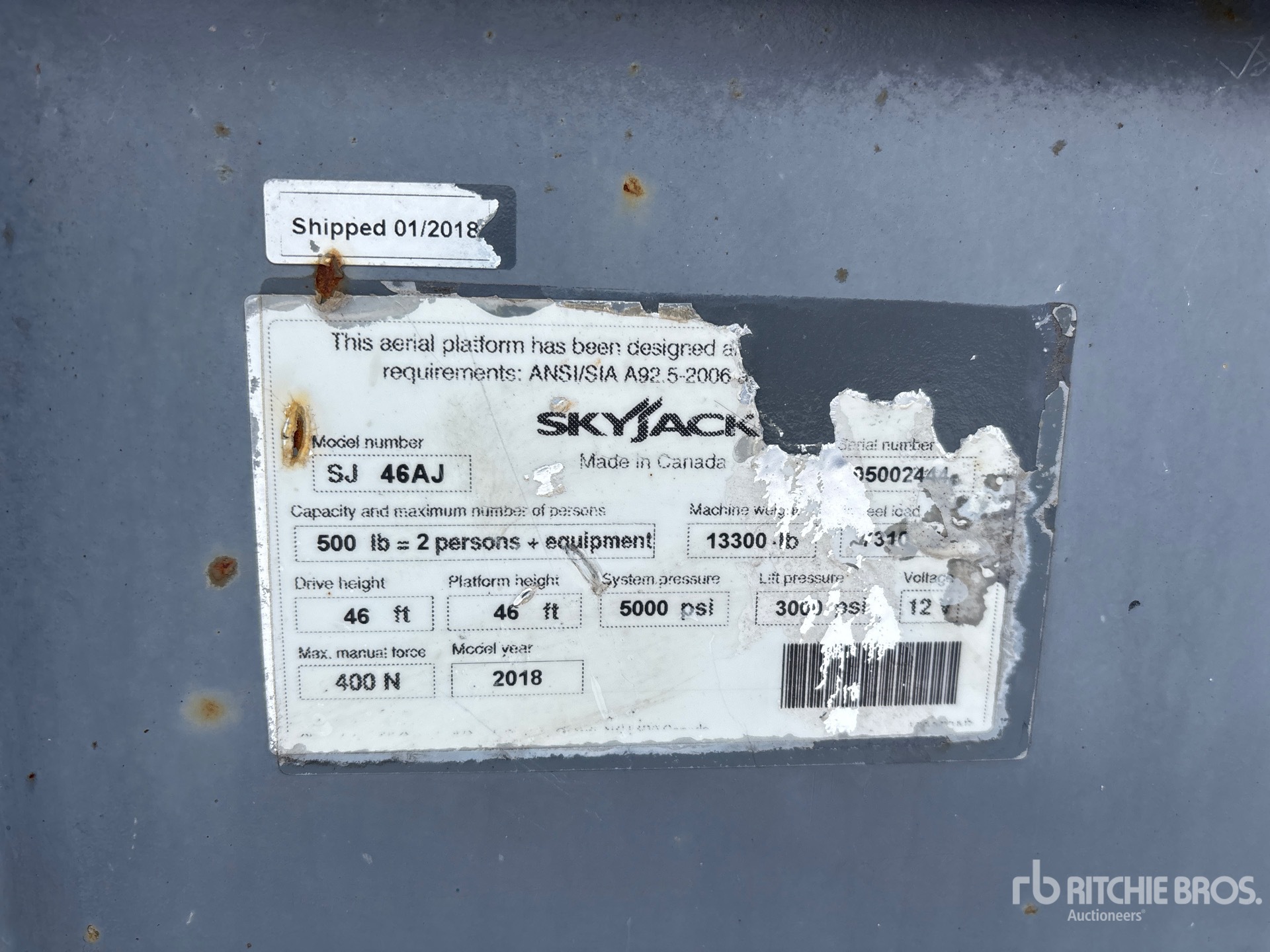 General Appearance with Numero seriale/numero d’identificazione del veicolo (VIN)