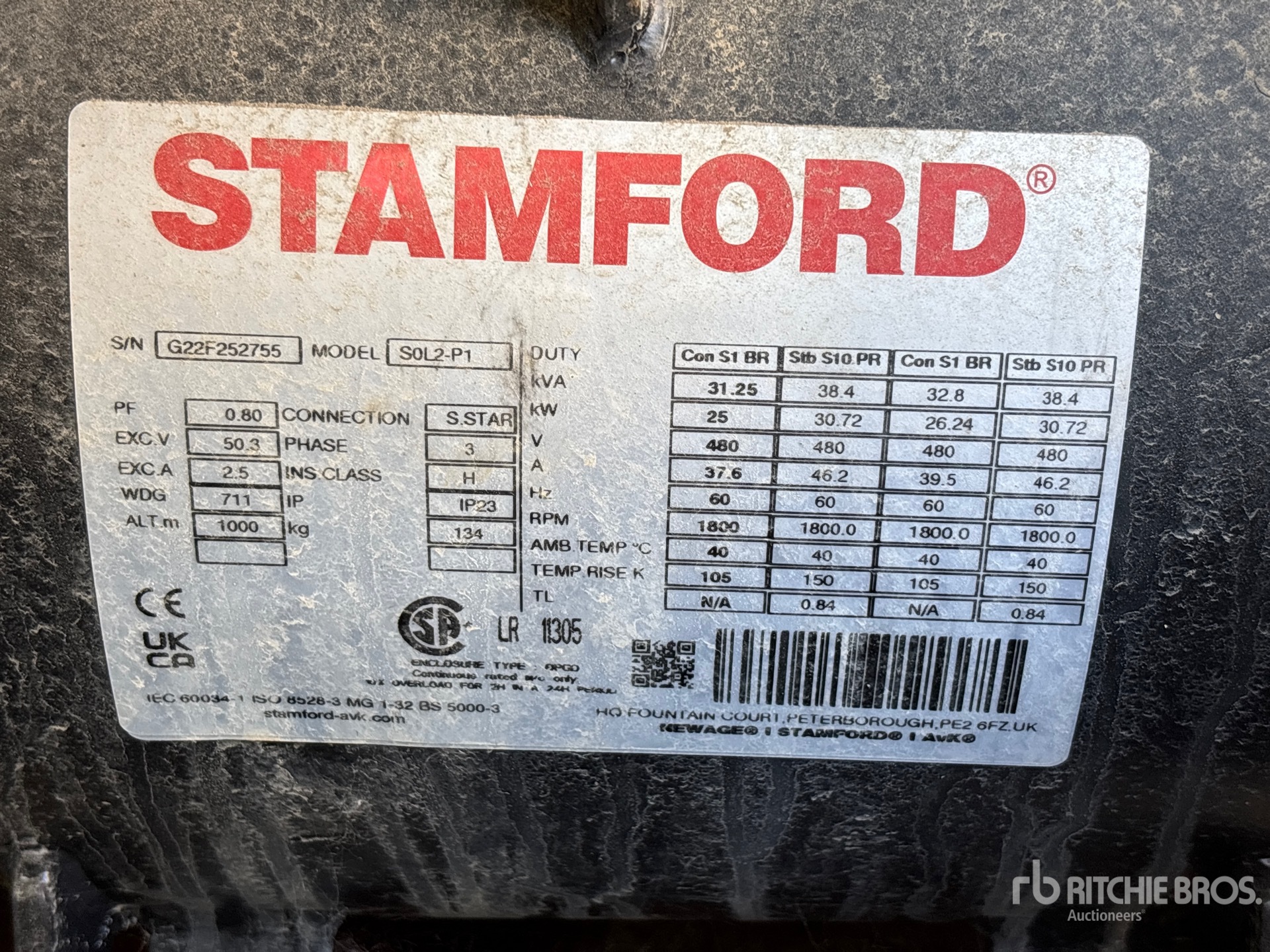 General Appearance with Unit Serial Number
