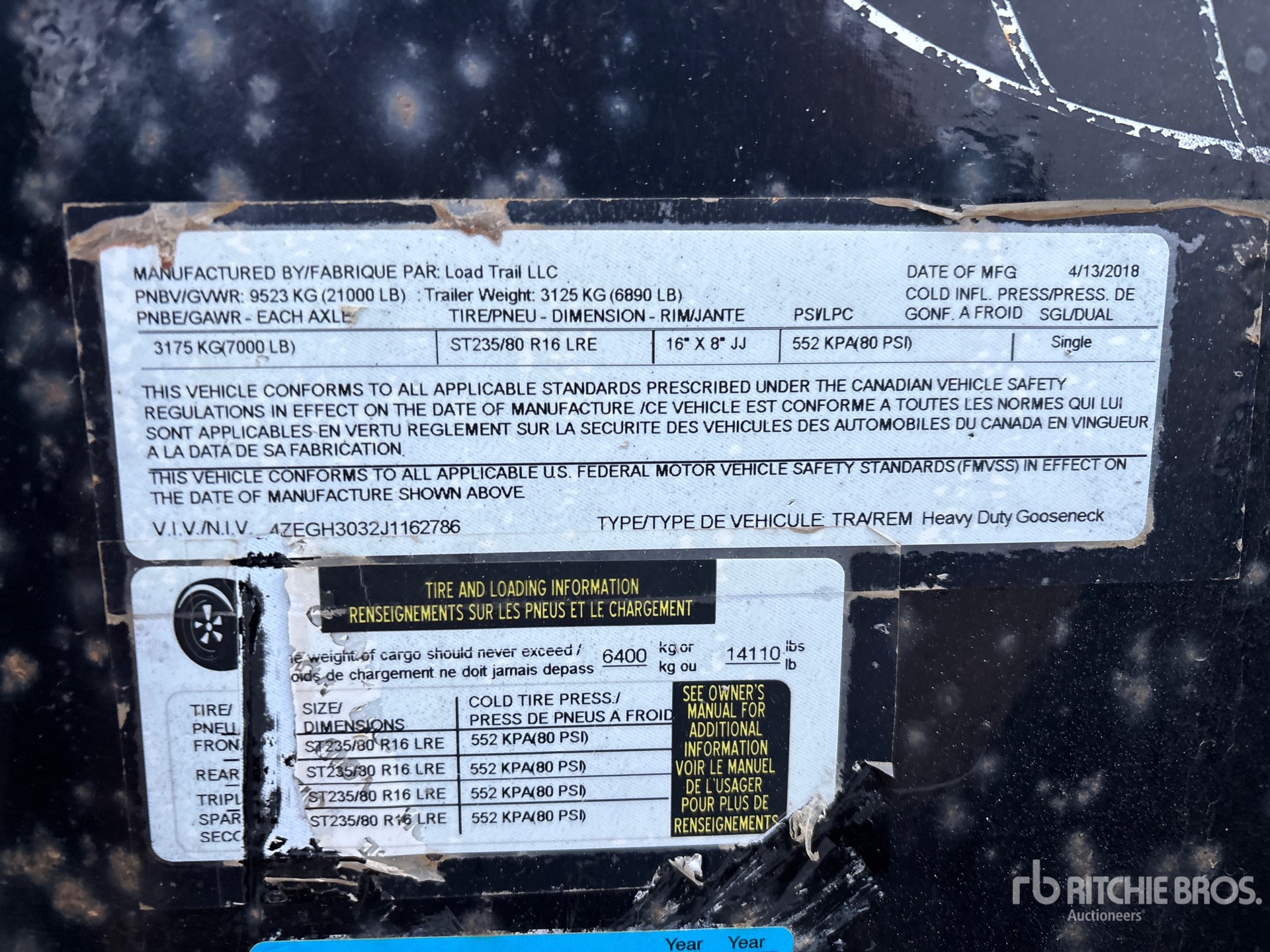 General Appearance with Seriennummer / FIN