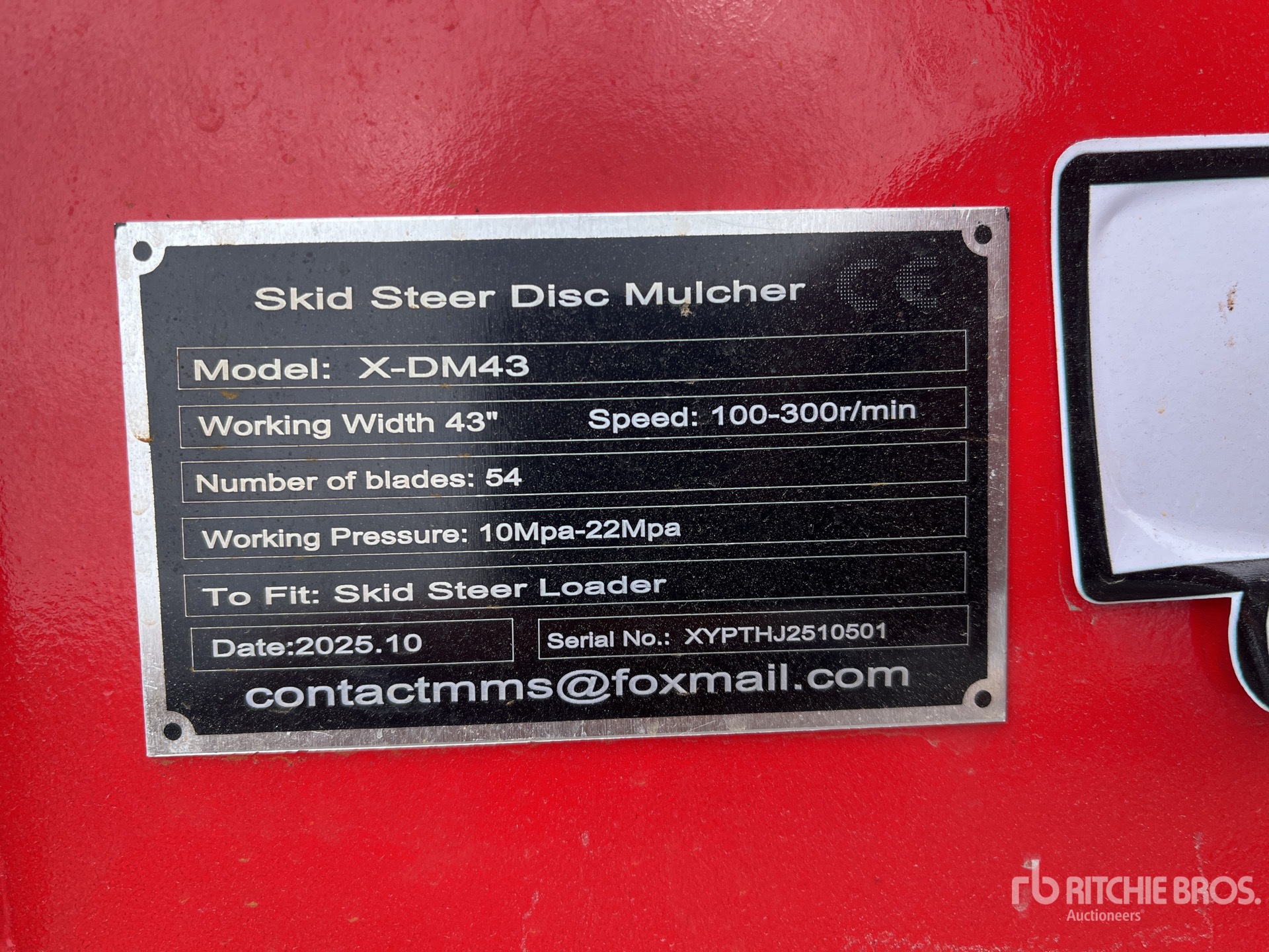 General Appearance with N.º de serie/VIN