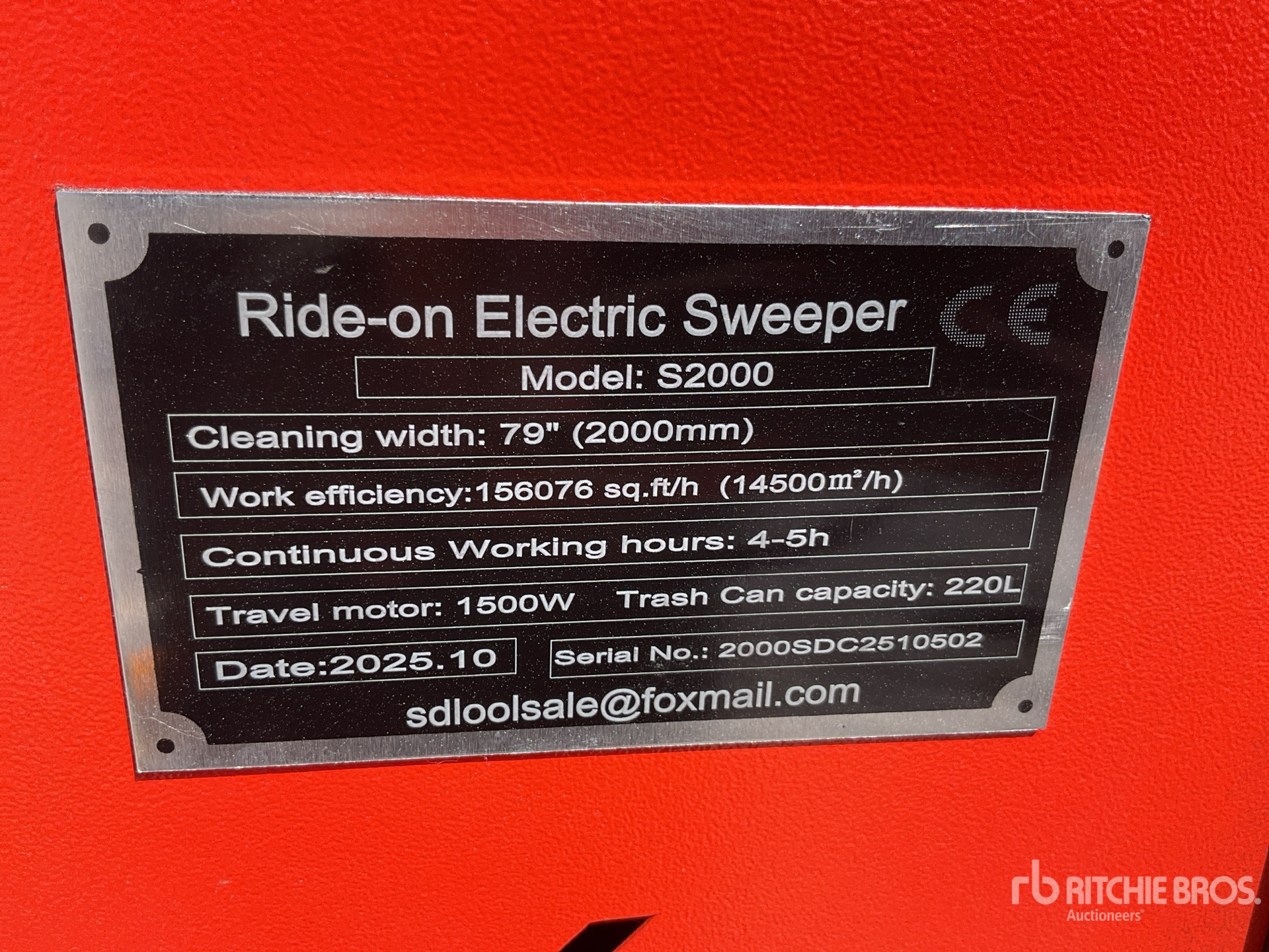 General Appearance with N.º de serie/VIN