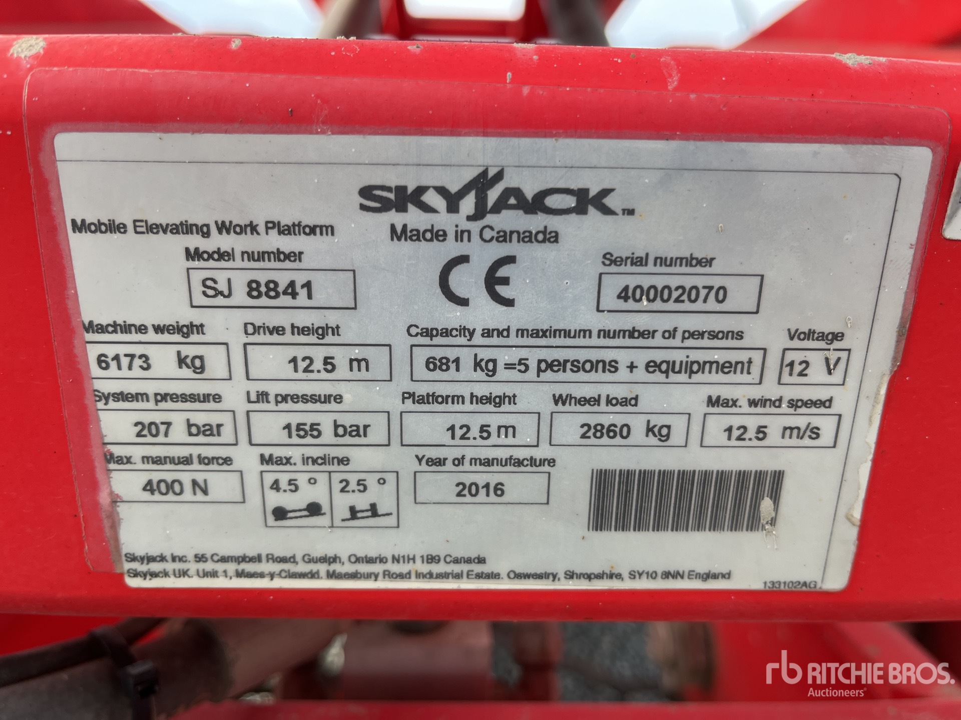 General Appearance with Seriennummer / FIN