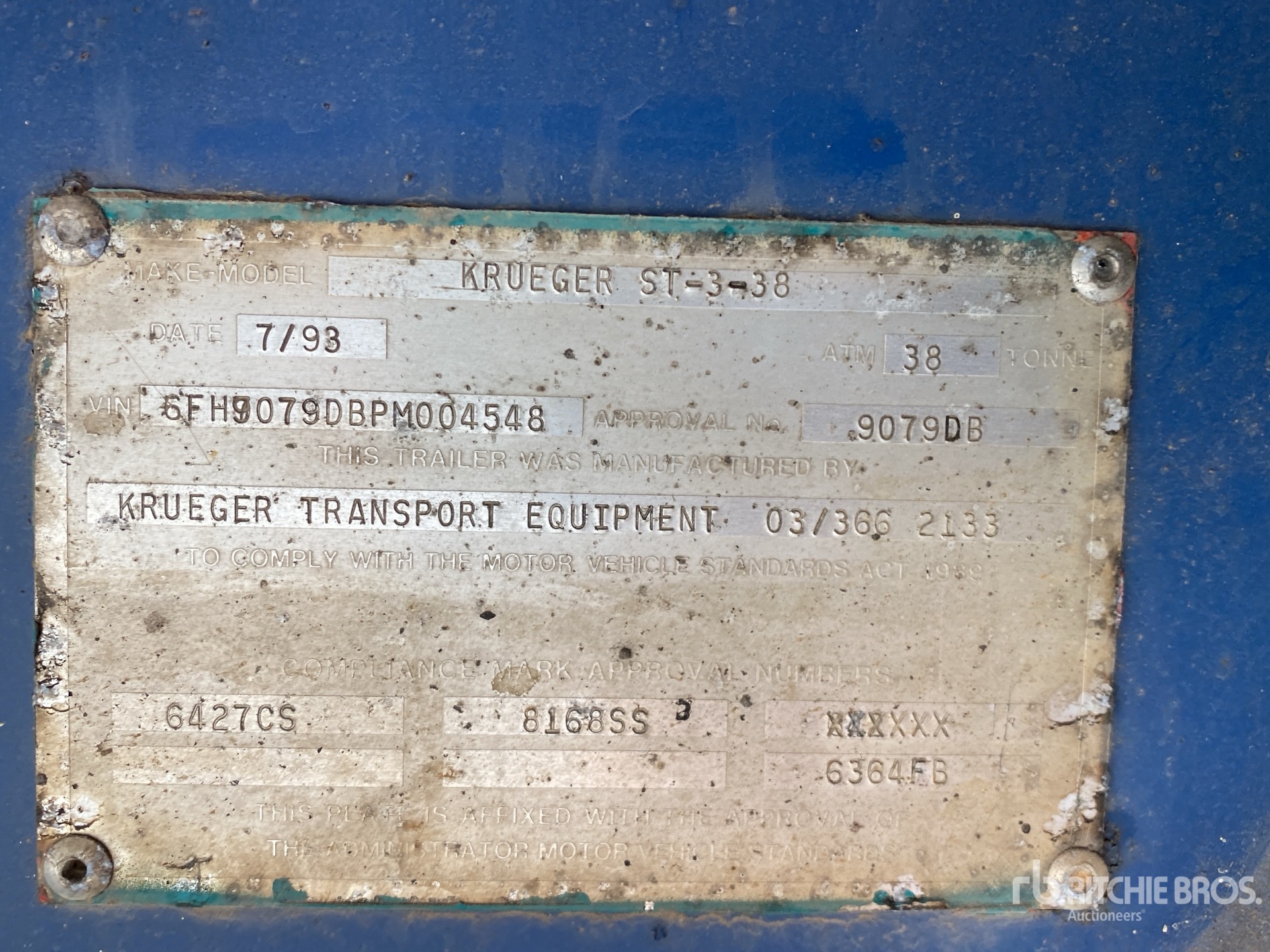 General Appearance with N.º de serie/VIN