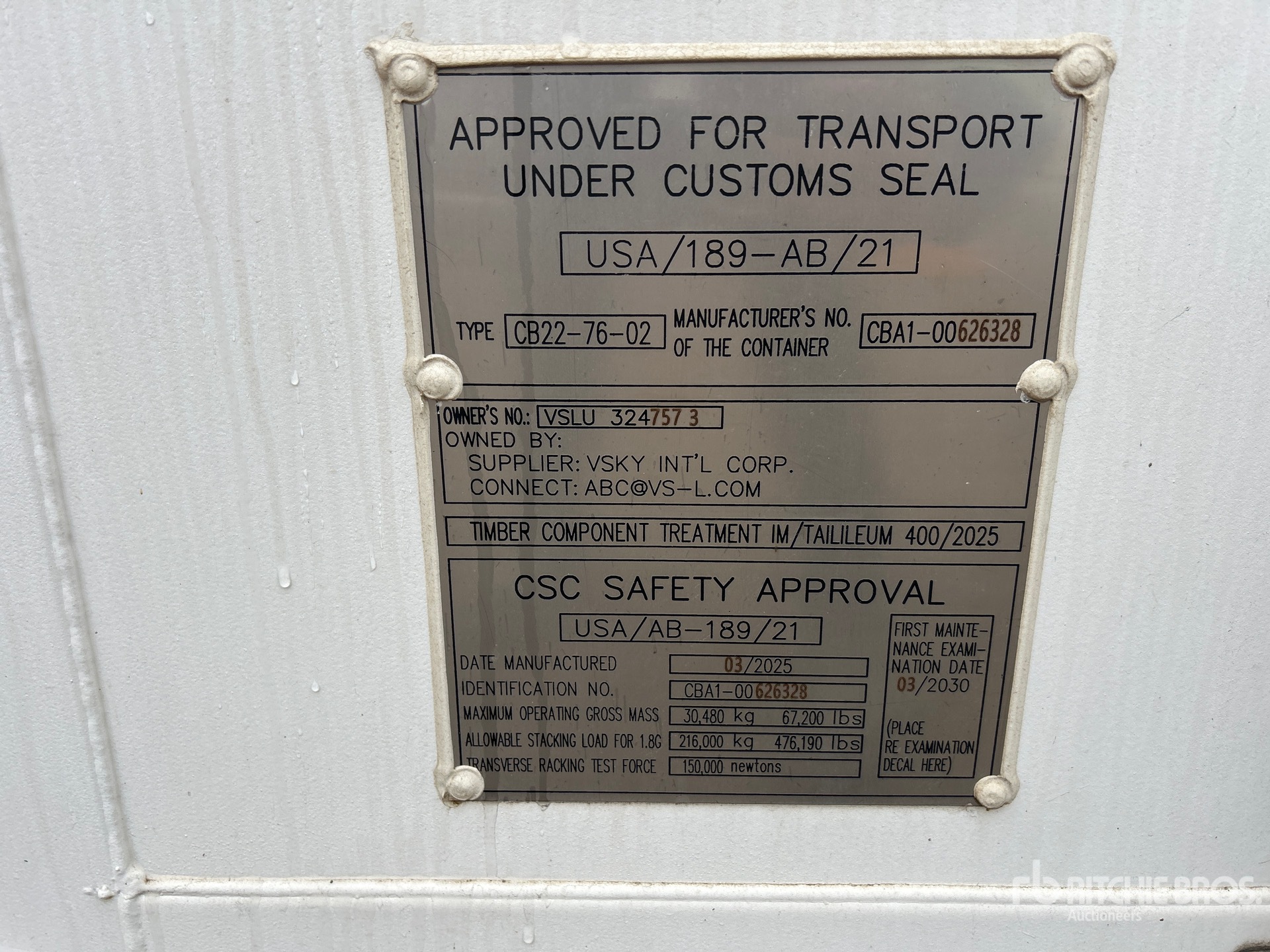 General Appearance with Seriennummer / FIN