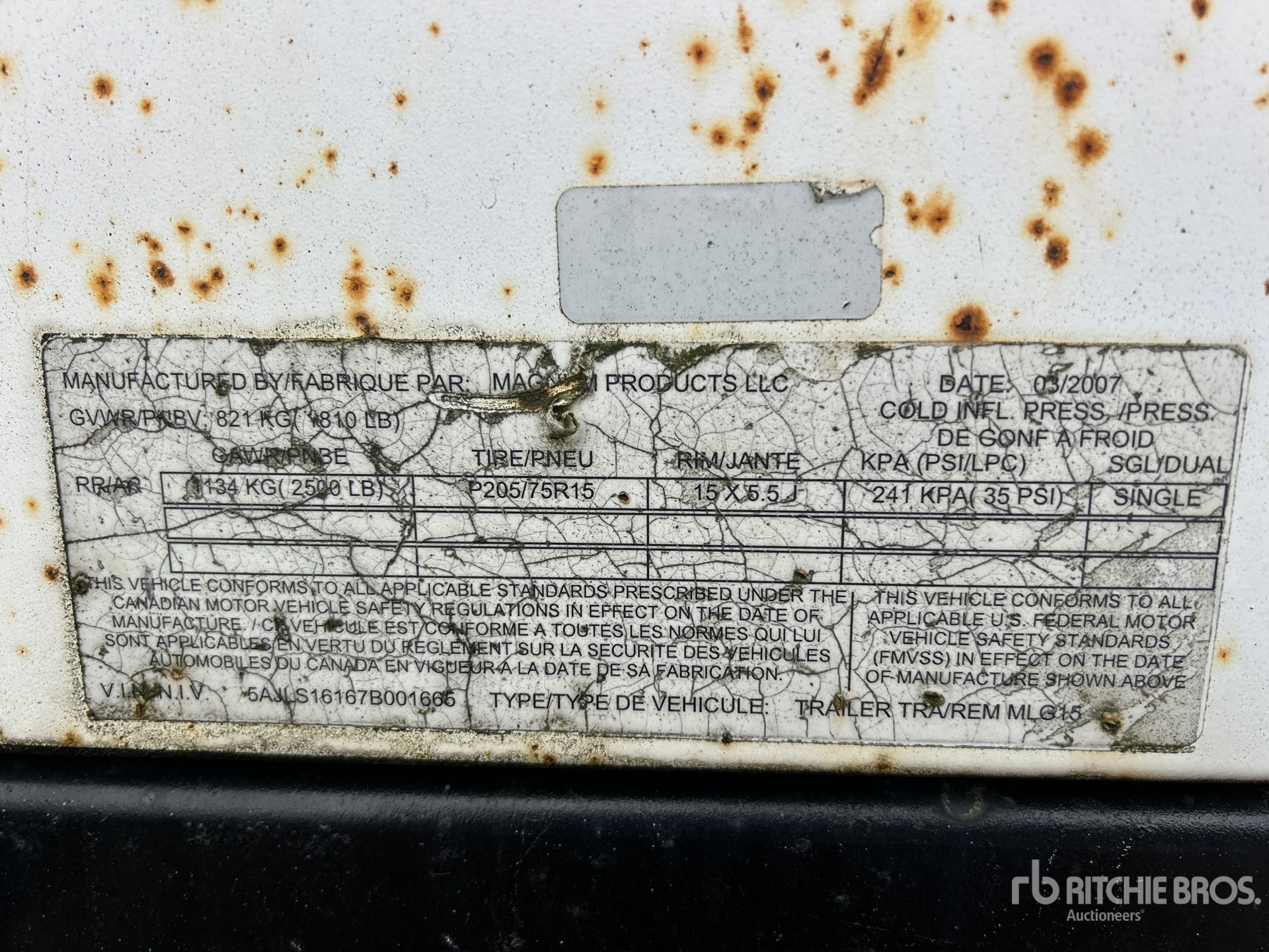 General Appearance with Numer seryjny/numer identyfikacyjny pojazdu