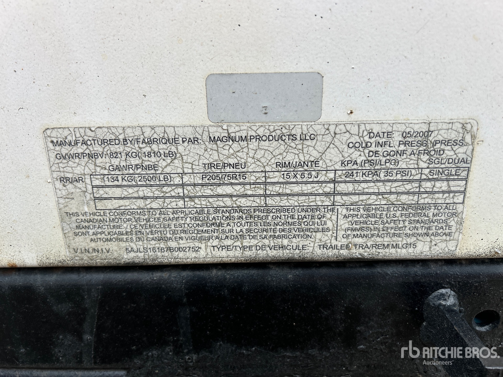 General Appearance with Numer seryjny/numer identyfikacyjny pojazdu