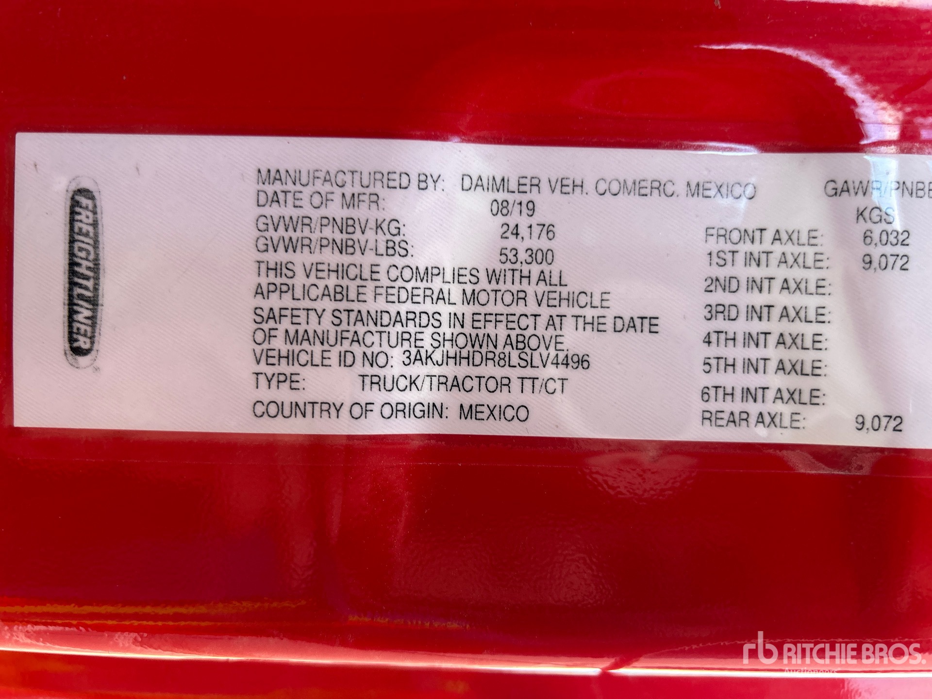 General Appearance with Seriennummer / FIN